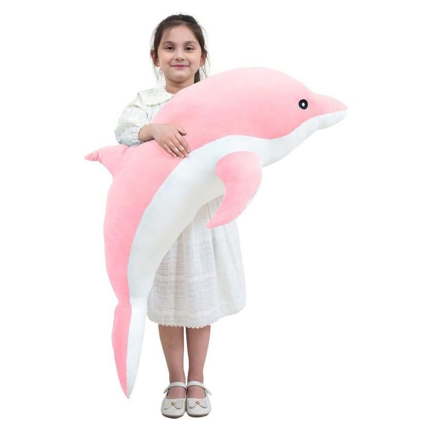 Almohada de Peluche Delfín Rosa 120cm Kekeso Suave