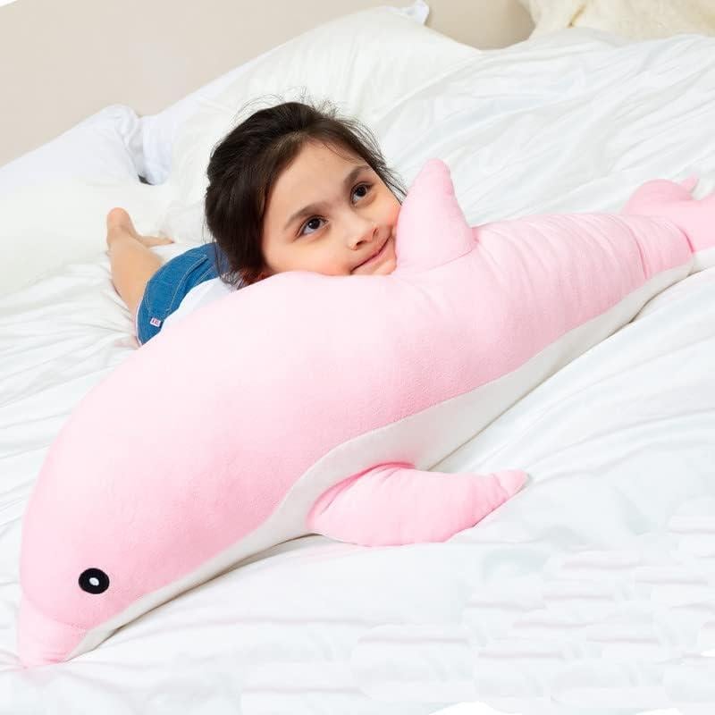 Almohada de Peluche Delfín Rosa 120cm Kekeso Suave
