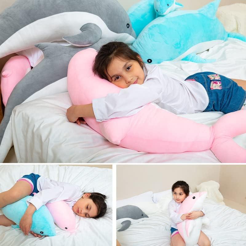 Almohada de Peluche Delfín Rosa 120cm Kekeso Suave