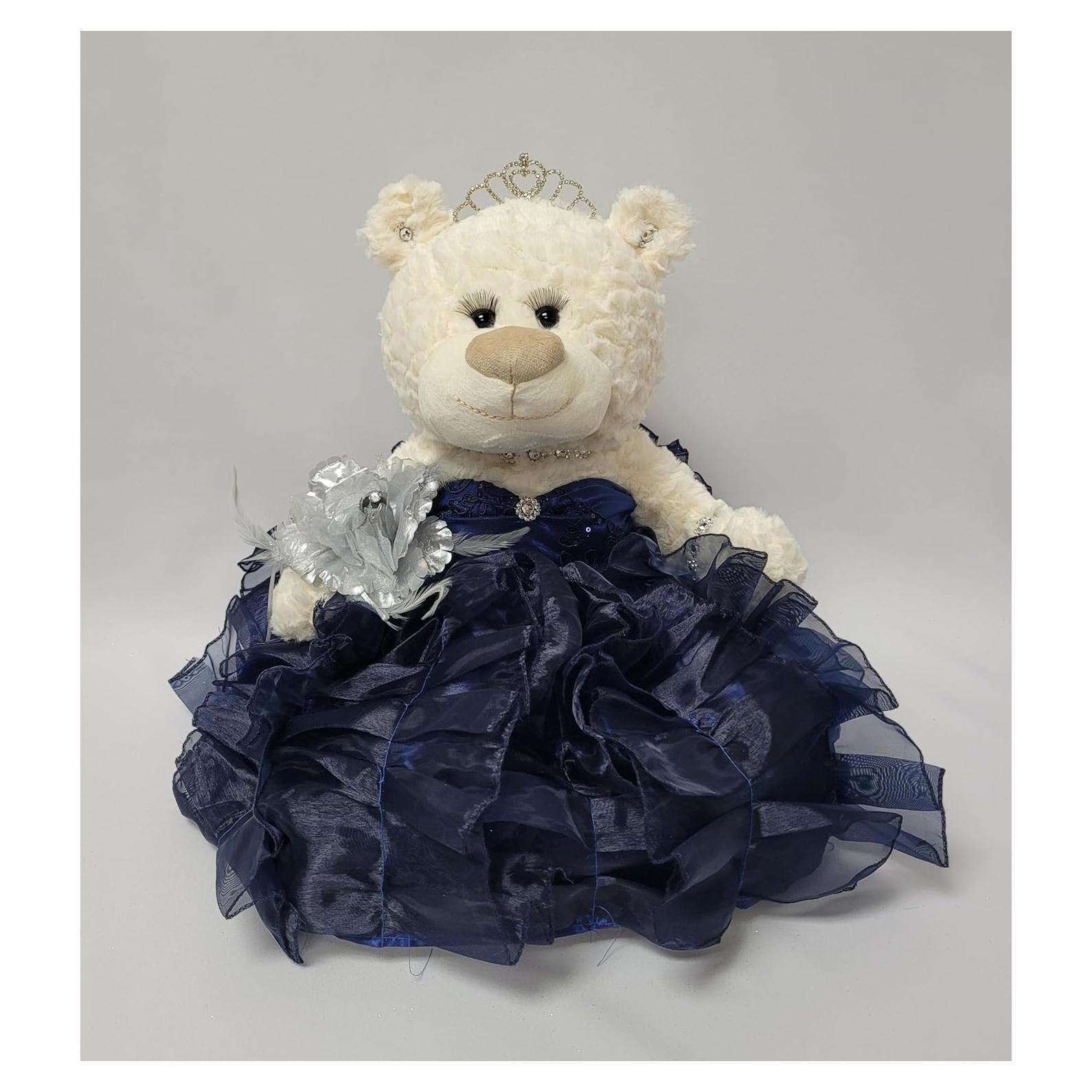 Oso de Peluche Quinceañera Kinnex 50.8 cm Azul Marino