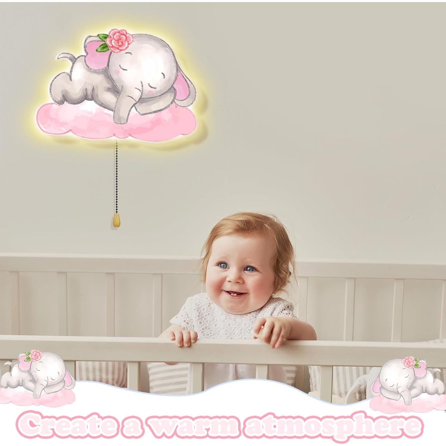 Lámpara de Pared Nocturna Elefante Aurelema 12x10 cm