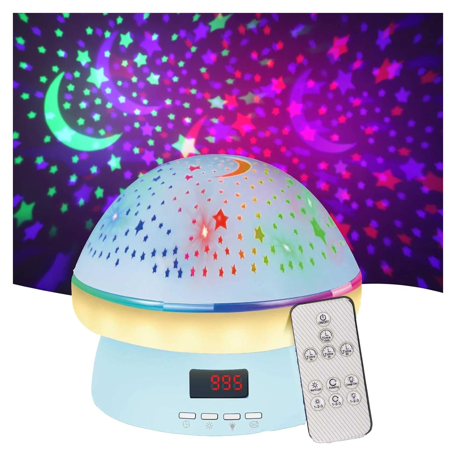 Proyector de Estrellas MINGKIDS con Control Remoto y 16 Colores