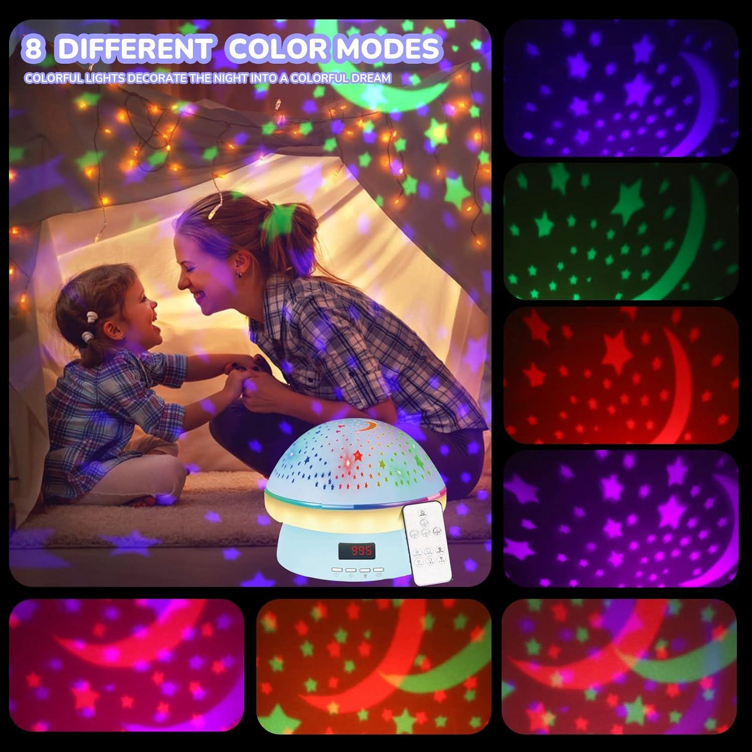 Proyector de Estrellas MINGKIDS con Control Remoto y 16 Colores