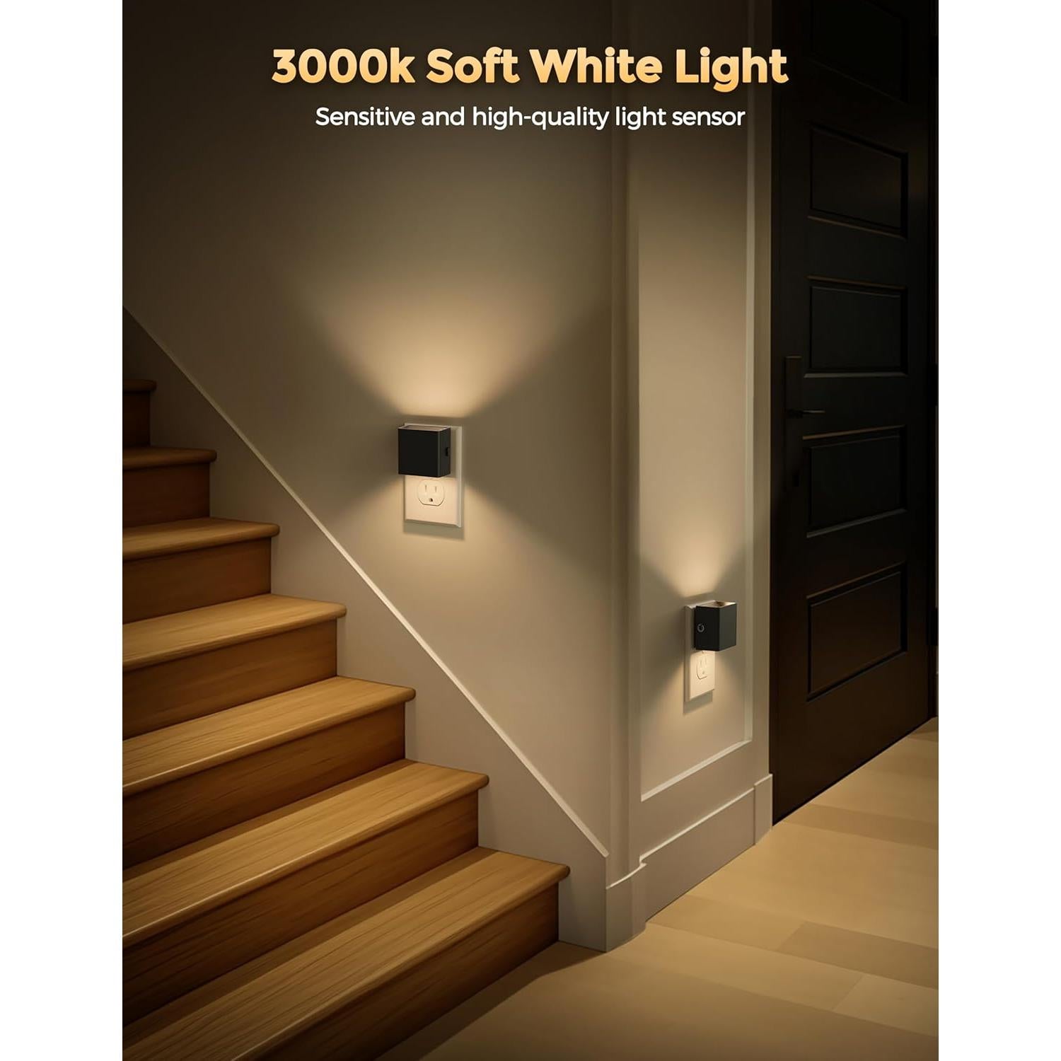 Luces Nocturnas LED DORESshop Enchufables 4 Piezas 1W