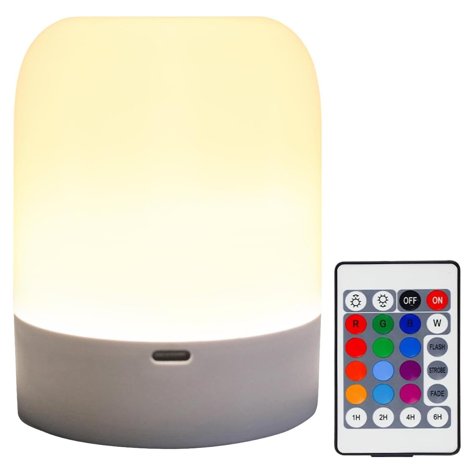 Luz Nocturna Táctil XOIDMIVCN 13 Colores Recargable USB