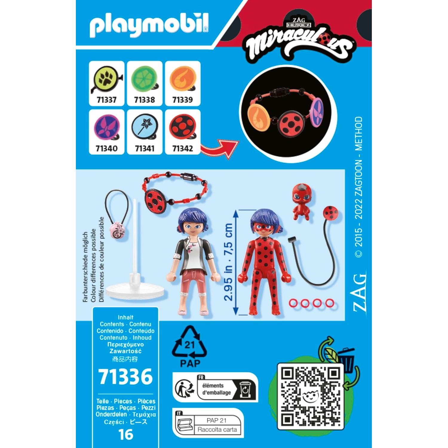 Playmobil Miraculous Marinette y Ladybug con pulsera