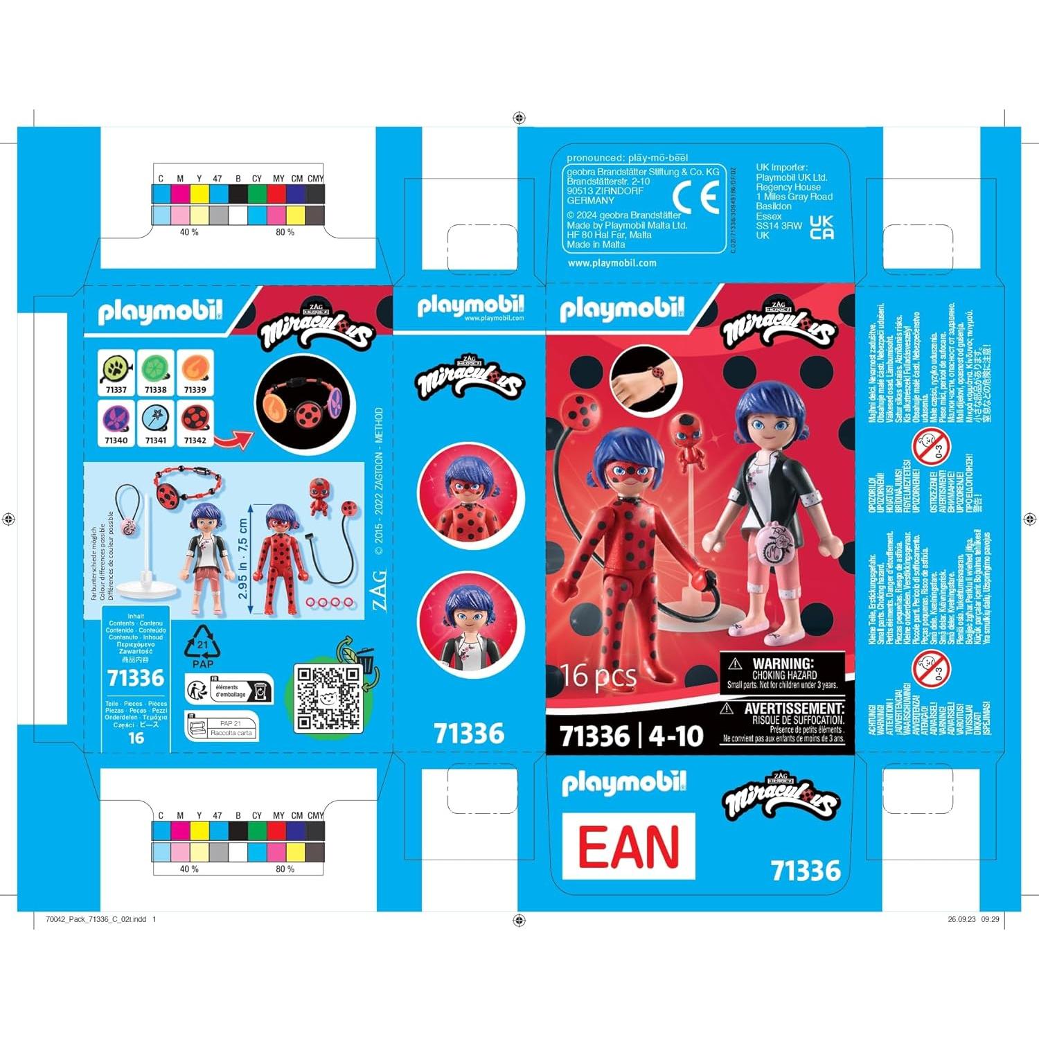 Playmobil Miraculous Marinette y Ladybug con pulsera