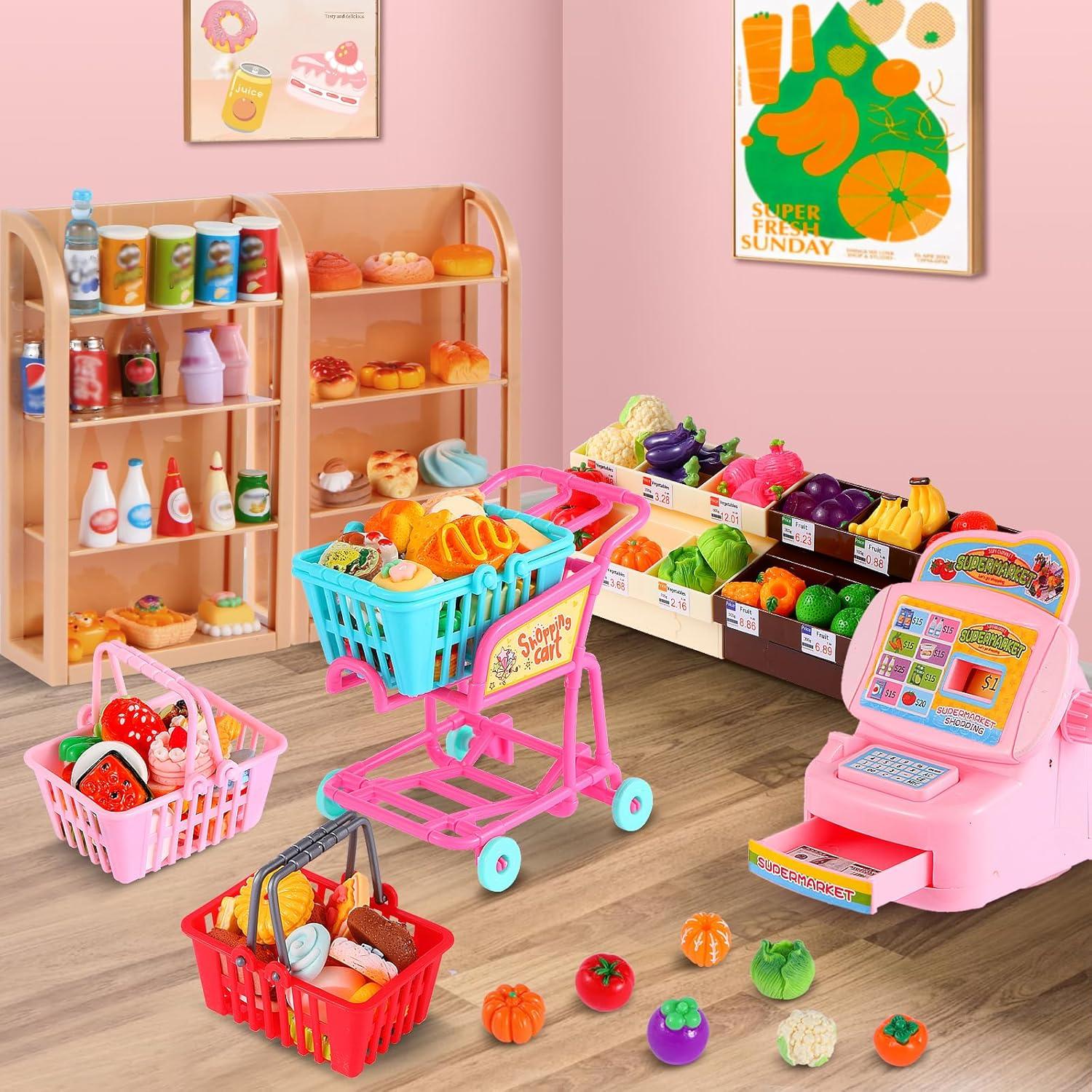 Juego de Supermercado Miniatura 158 Piezas Dudujelly