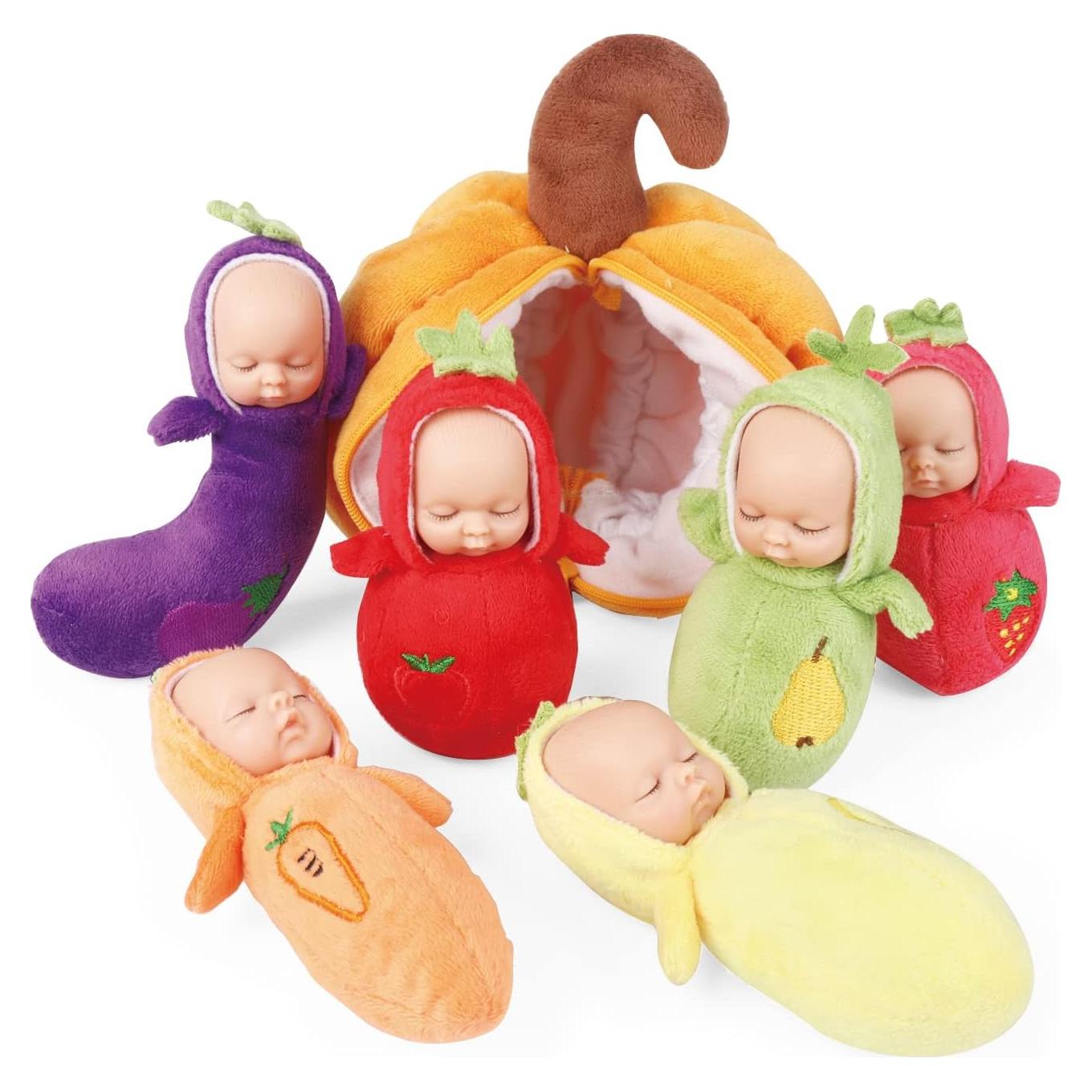 Juego de Muñecas Mini Bebé Enjoyin 6 Piezas 10.16 cm