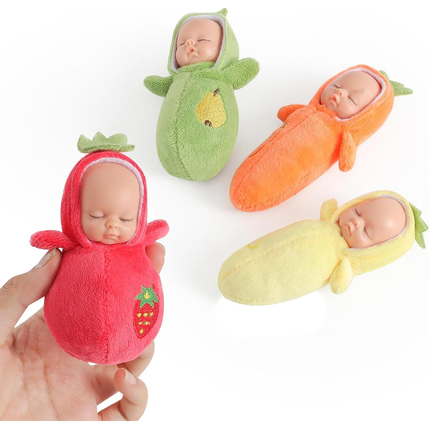 Juego de Muñecas Mini Bebé Enjoyin 6 Piezas 10.16 cm