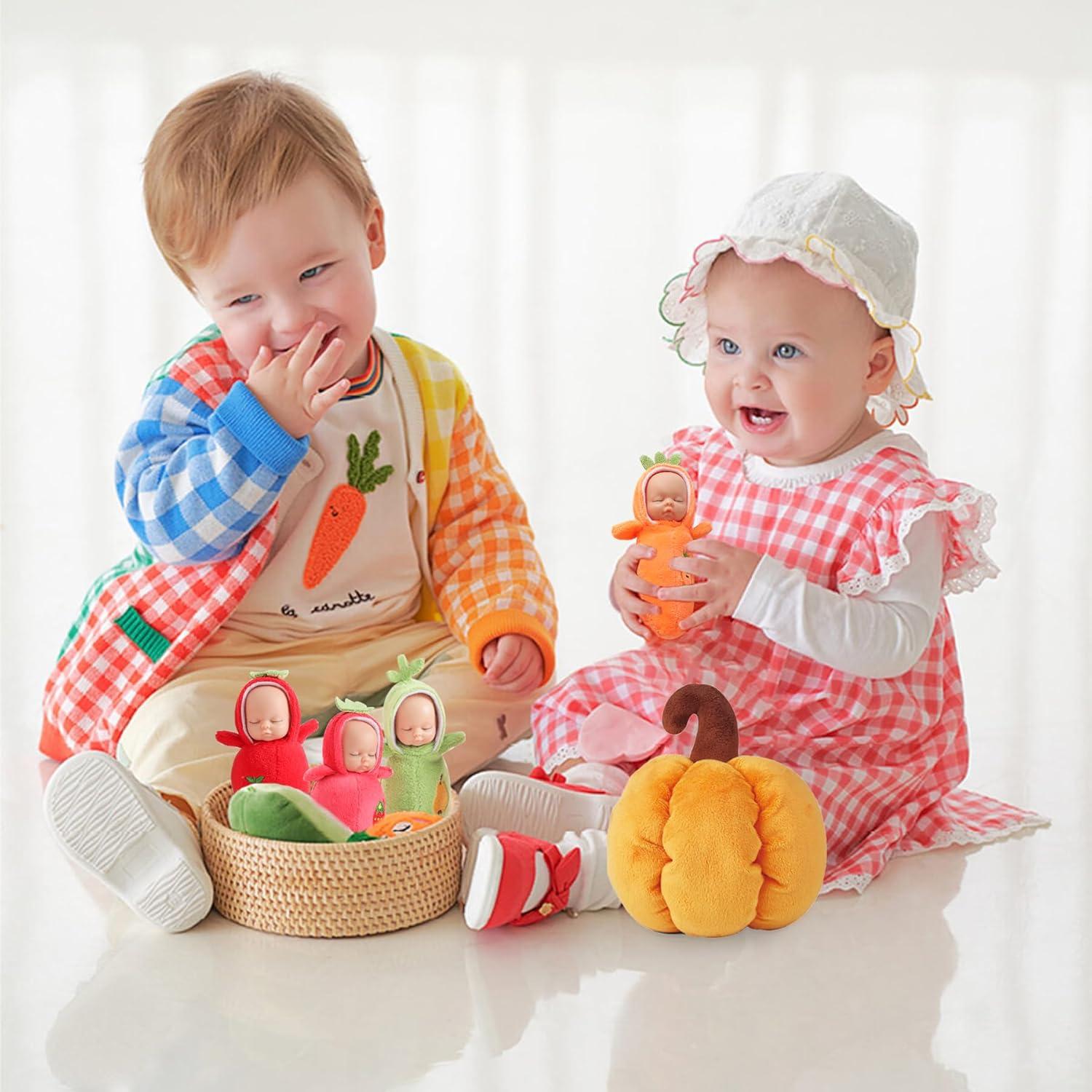 Juego de Muñecas Mini Bebé Enjoyin 6 Piezas 10.16 cm