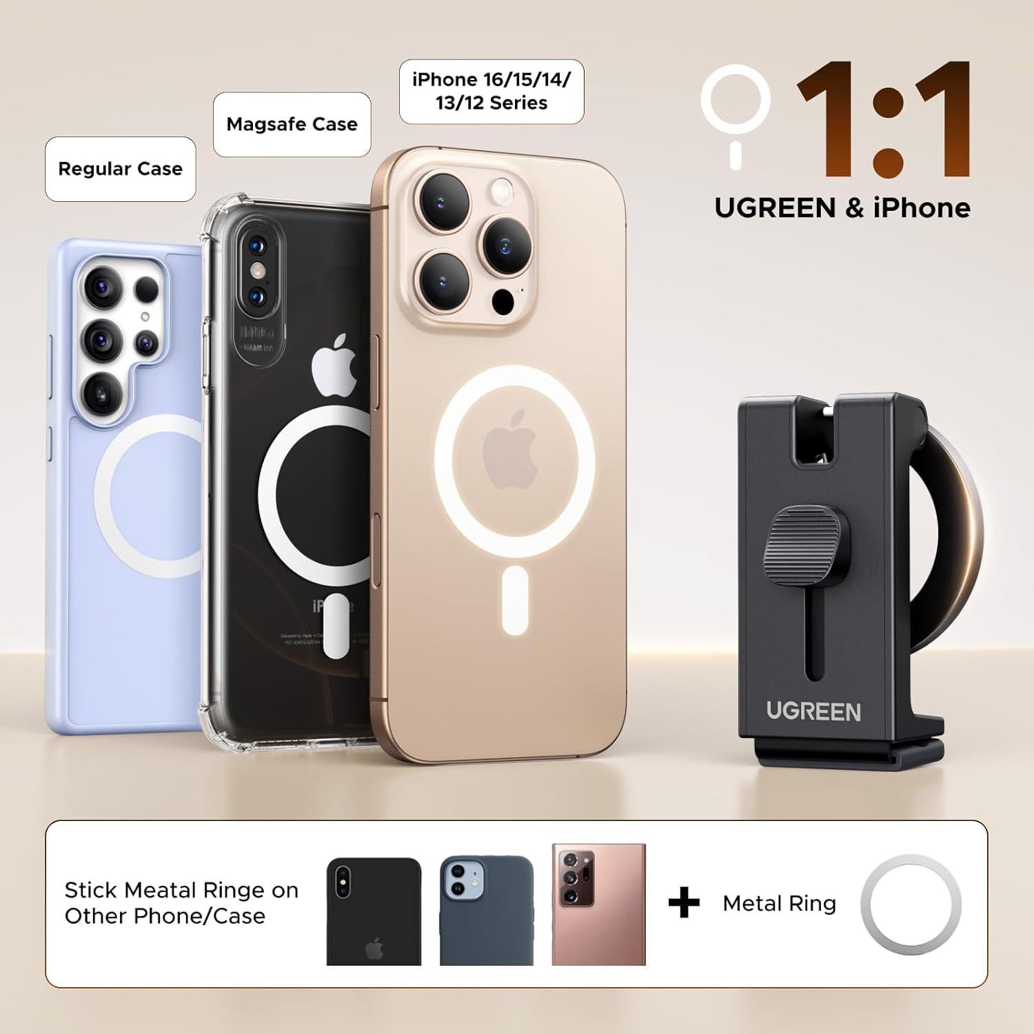 Soporte Magnético para Teléfono UGREEN para Magsafe 138g