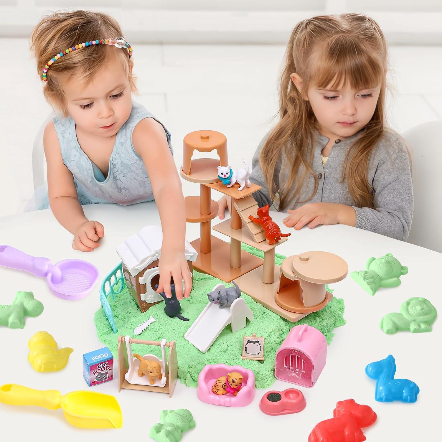 Set de Juego de Arena para Gatos Lorfancy 47 Piezas 0.99 kg