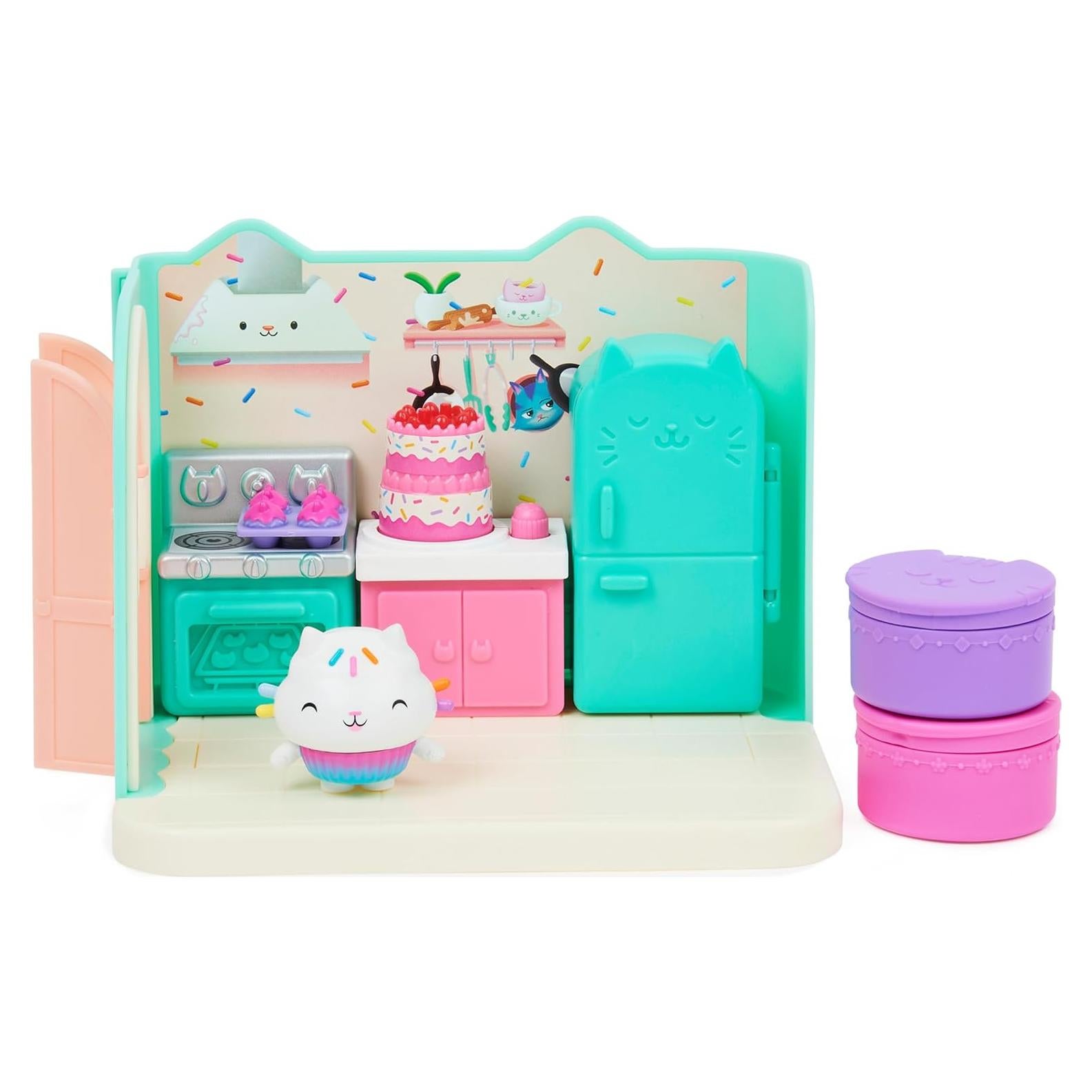 Mini Juego de Cocina Kitty Dolcetto Spin Master 25.7x19.1cm