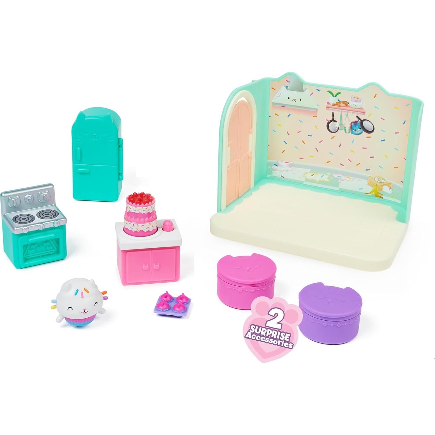 Mini Juego de Cocina Kitty Dolcetto Spin Master 25.7x19.1cm