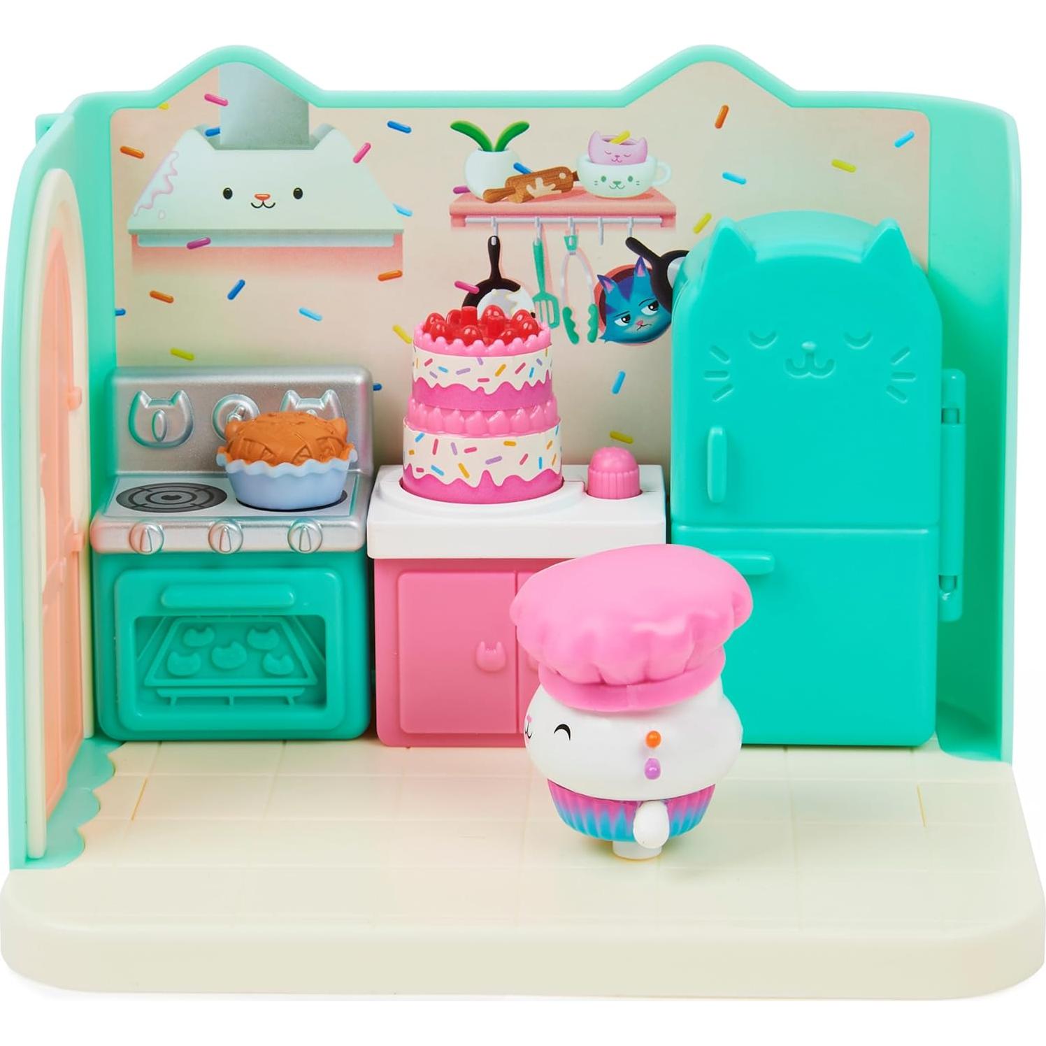 Mini Juego de Cocina Kitty Dolcetto Spin Master 25.7x19.1cm