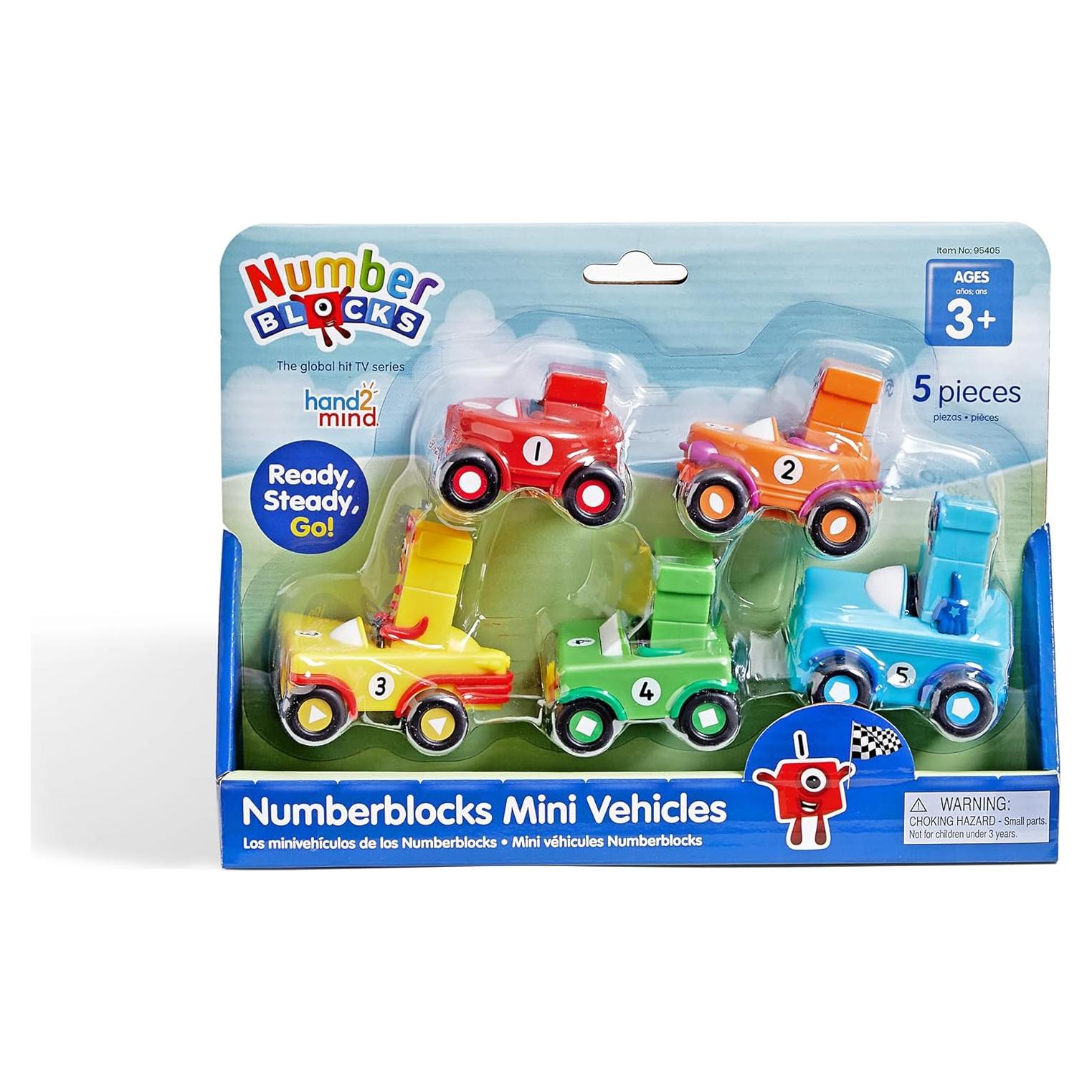 Vehículos mini Numberblocks hand2mind - Juguetes educativos 3 a 5 años