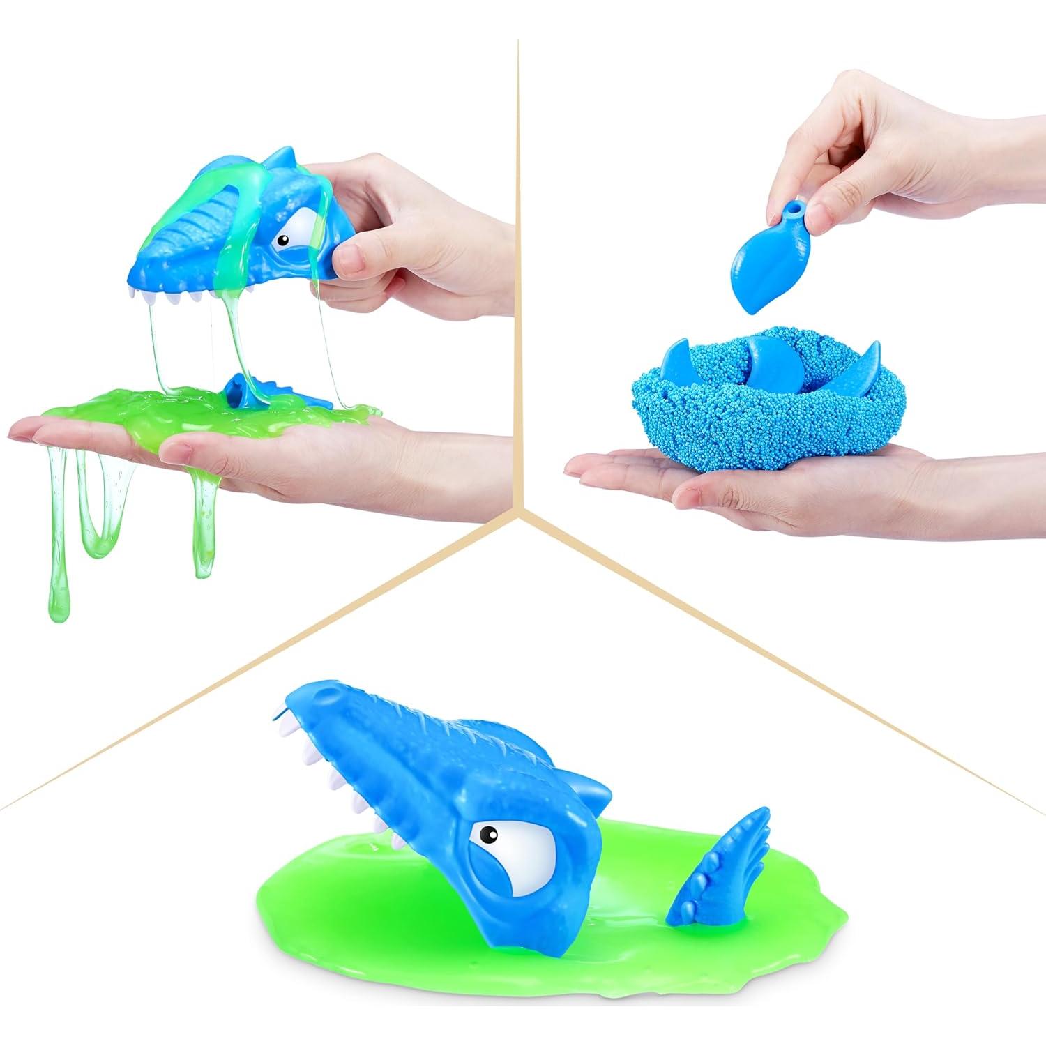 Smashers Isla Dino Mini T-Rex Batallas Playset ZURU Rojo