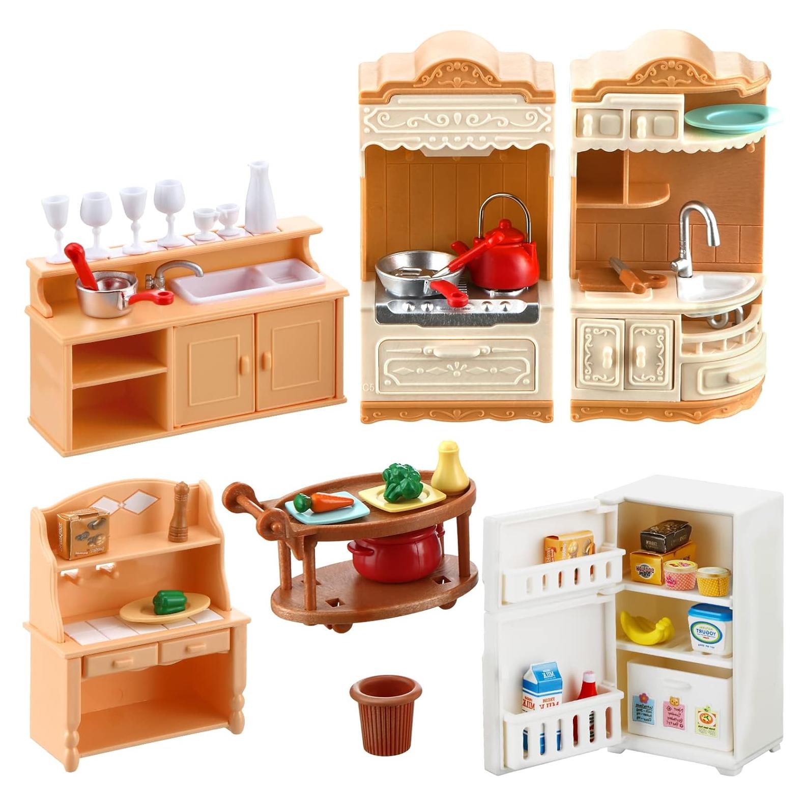 Juego de Muebles de Cocina Miniatura Chivao 43 Piezas