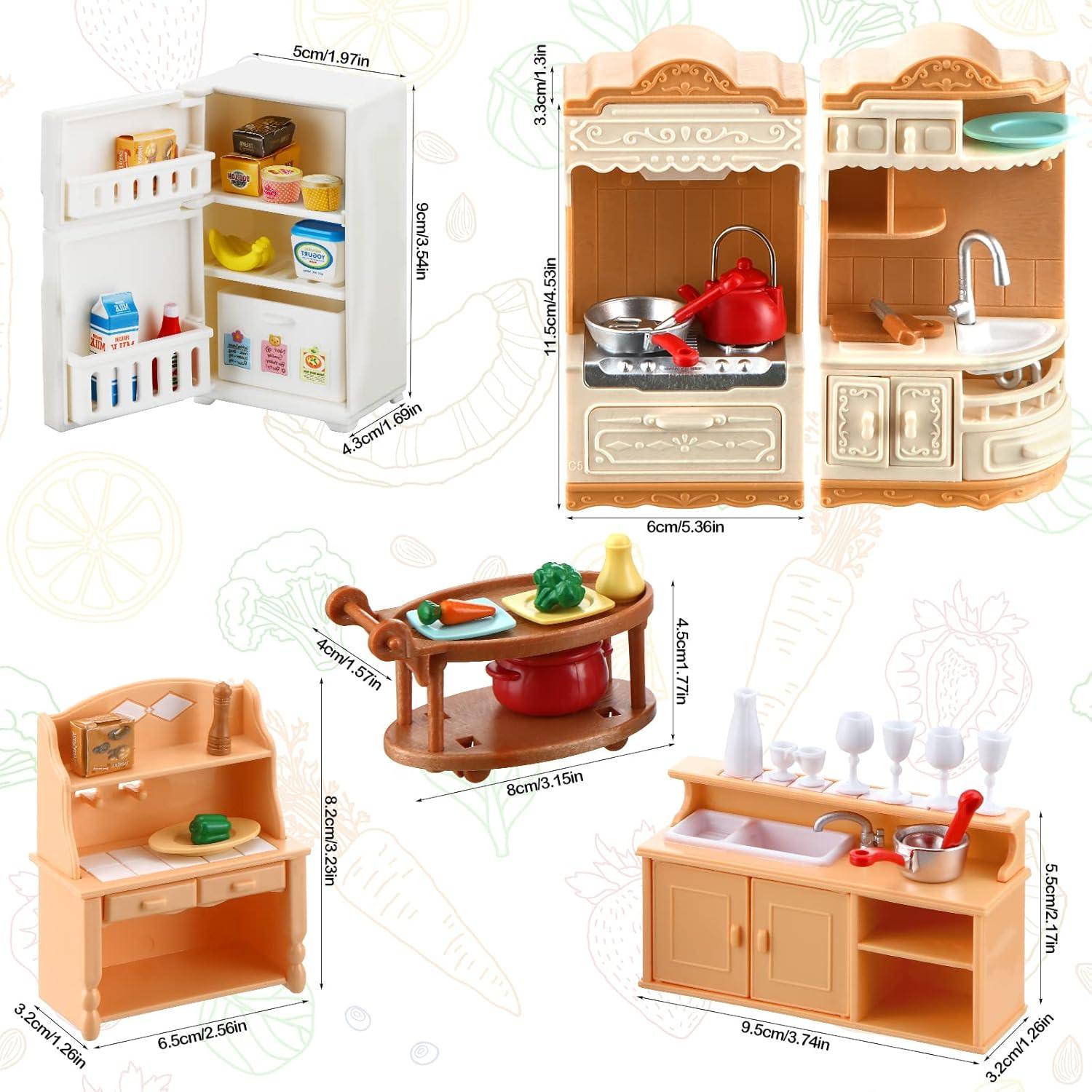 Juego de Muebles de Cocina Miniatura Chivao 43 Piezas
