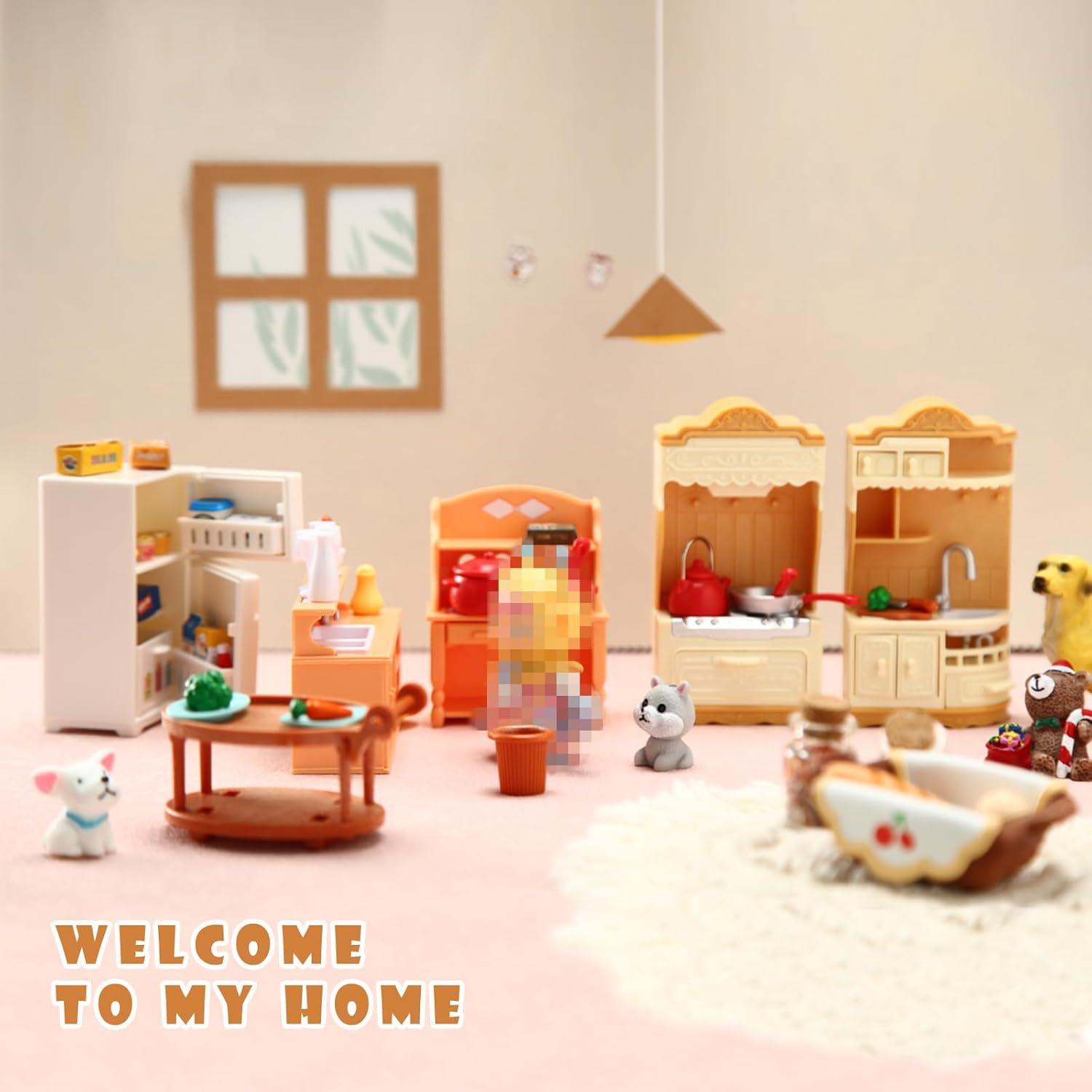 Juego de Muebles de Cocina Miniatura Chivao 43 Piezas