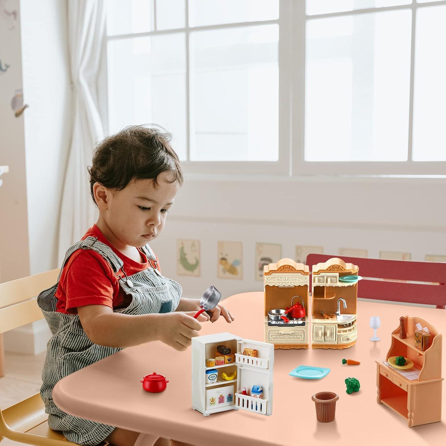 Juego de Muebles de Cocina Miniatura Chivao 43 Piezas