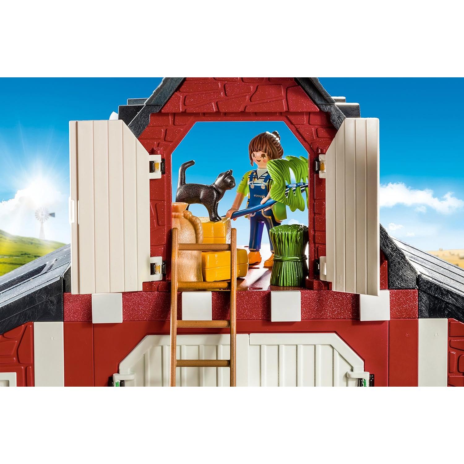 PLAYMOBIL Establo con Silo y Animales - Set 9315