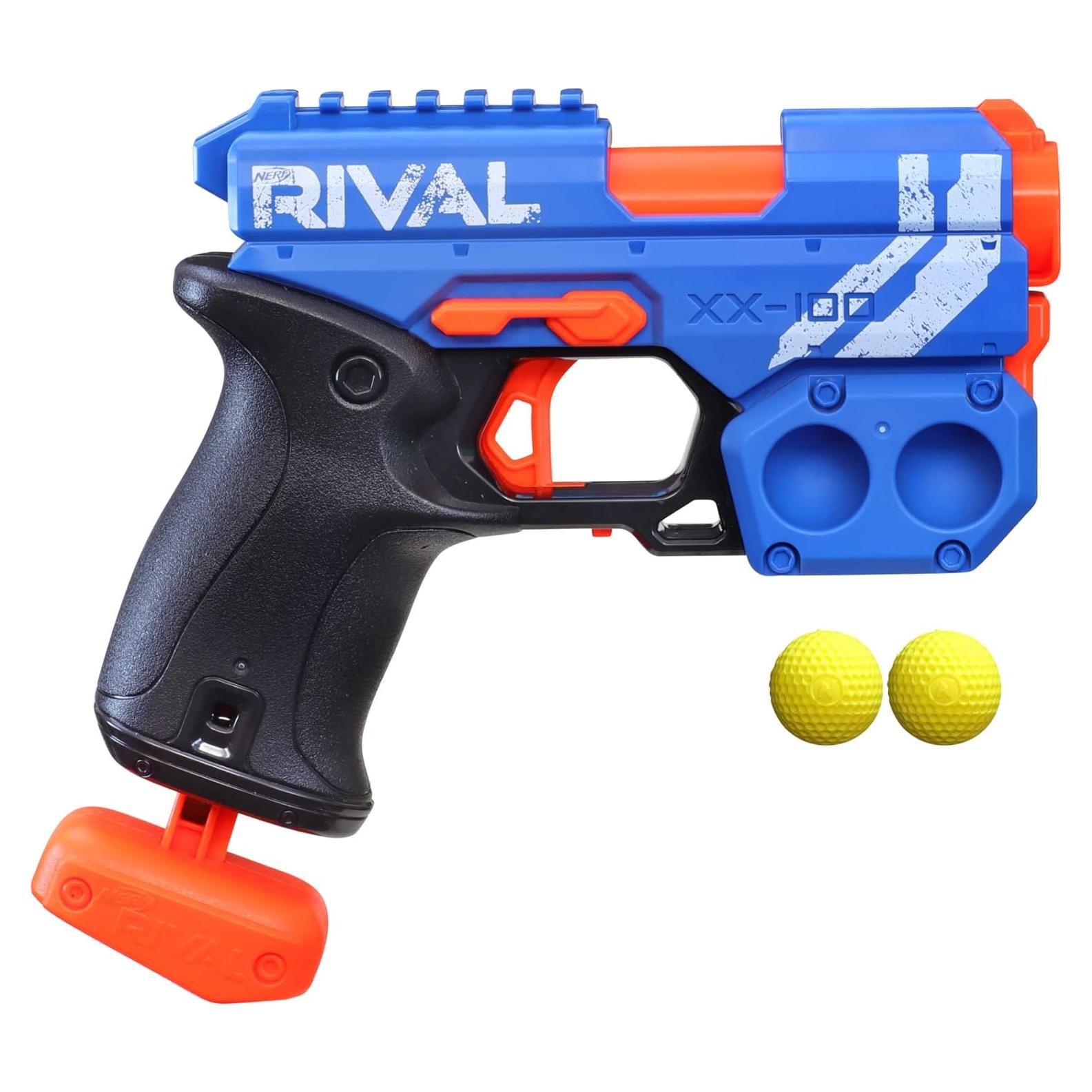 Blaster Nerf Rival Knockout XX-100 Azul - 27.43 m/s Velocidad