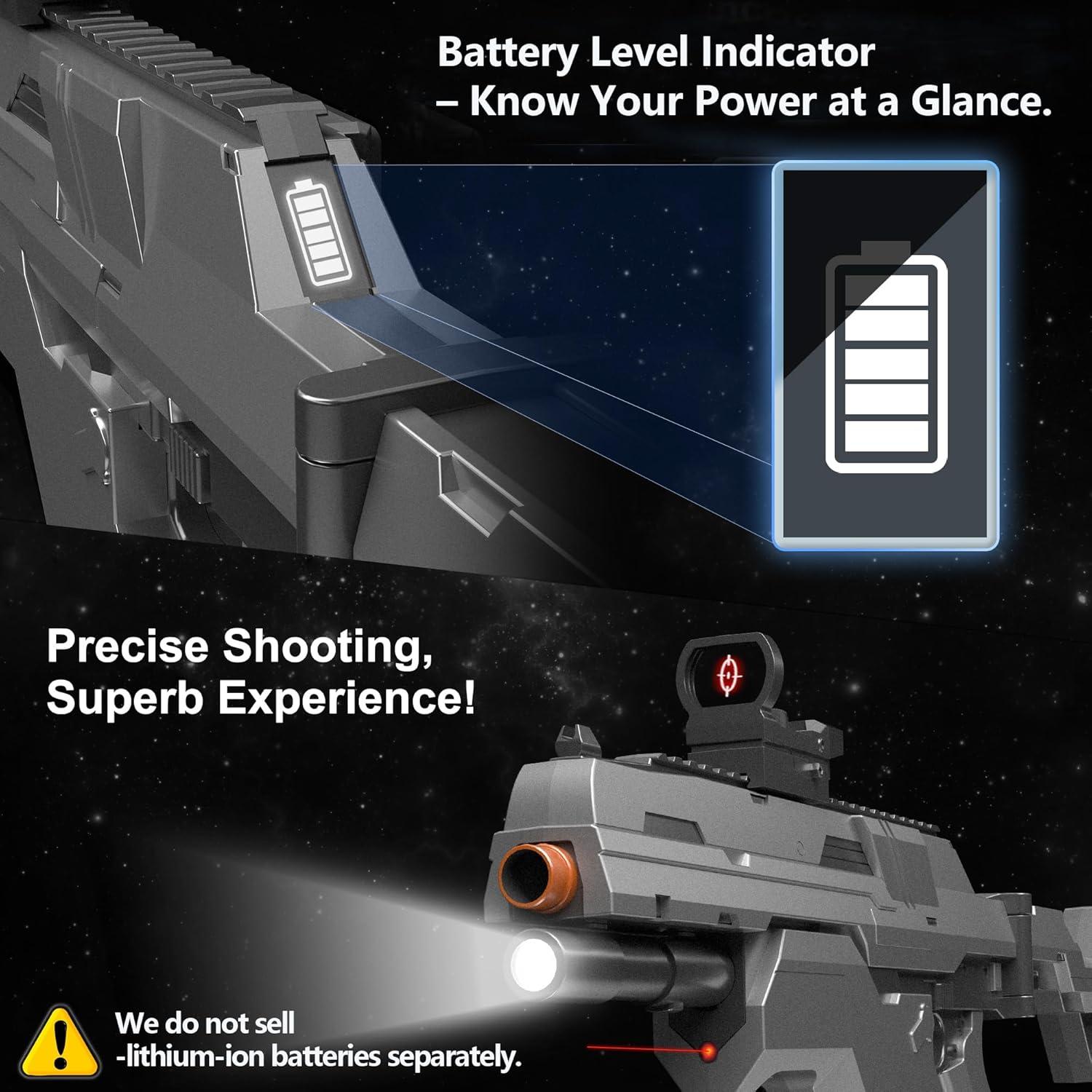 Rifle de francotirador automático SOFITEN con 150 dardos y chaleco