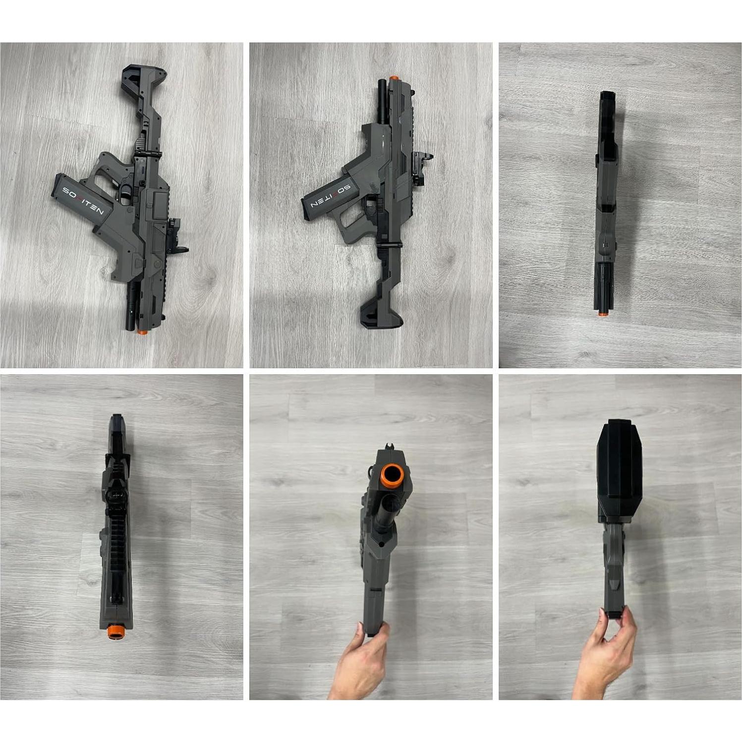 Rifle de francotirador automático SOFITEN con 150 dardos y chaleco