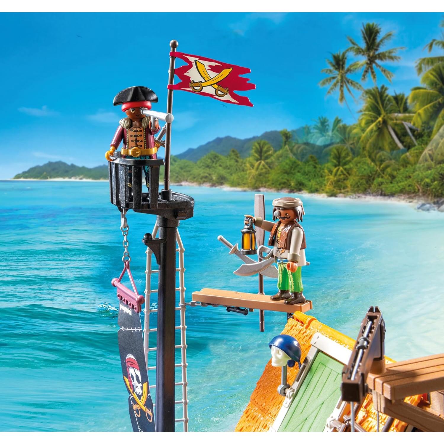 Puerto Pirata Playmobil 71792 con tiburón y accesorios