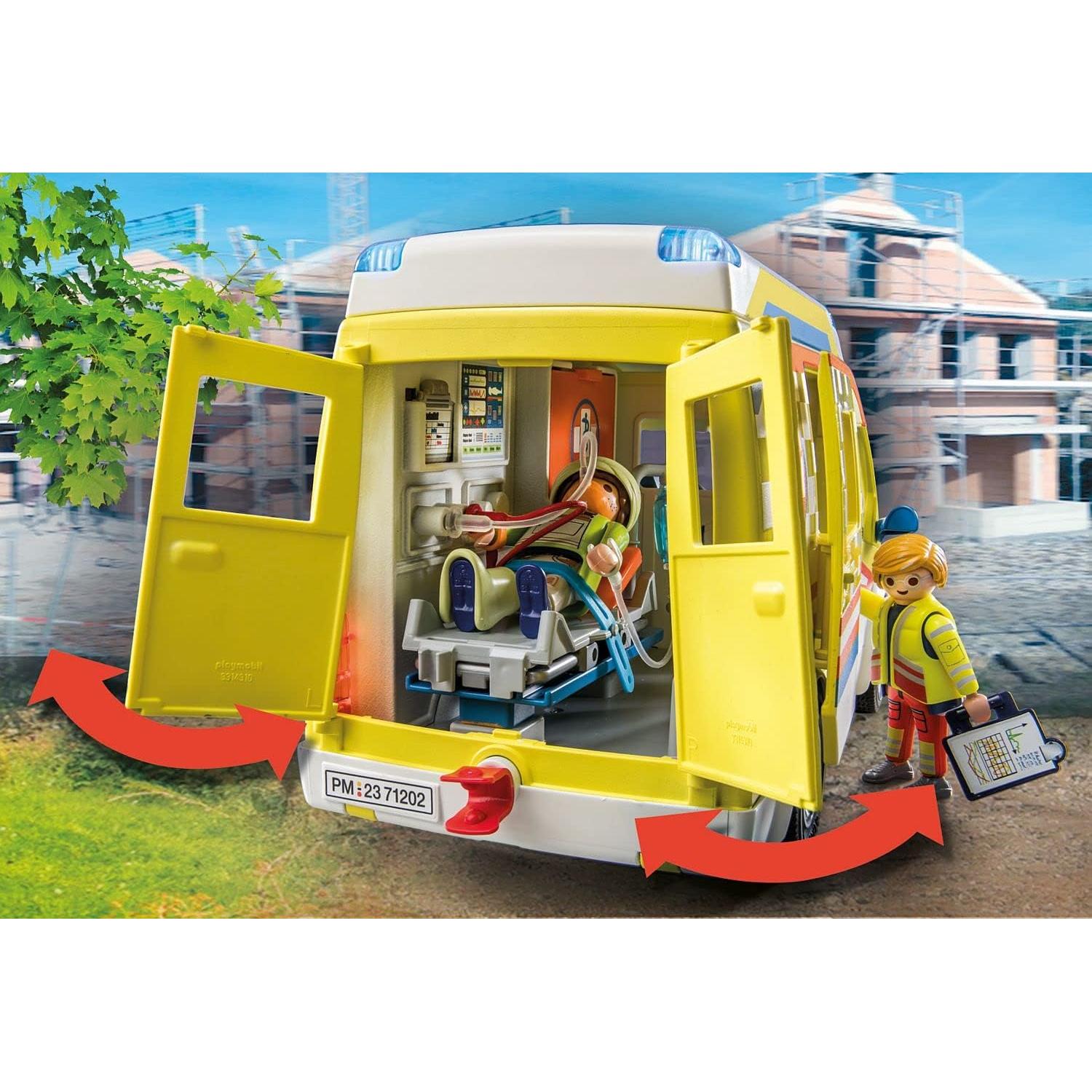 Ambulancia Playmobil con Luz y Sonido 71202