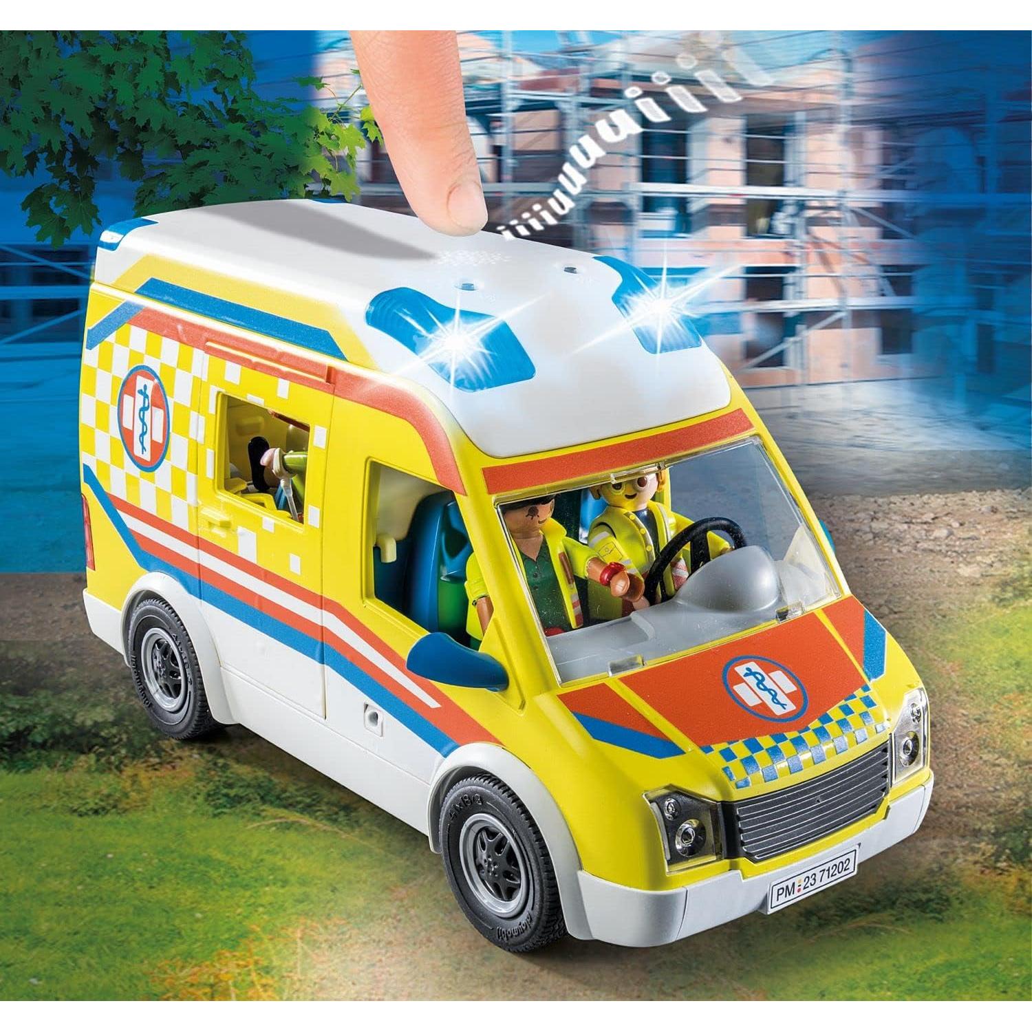 Ambulancia Playmobil con Luz y Sonido 71202