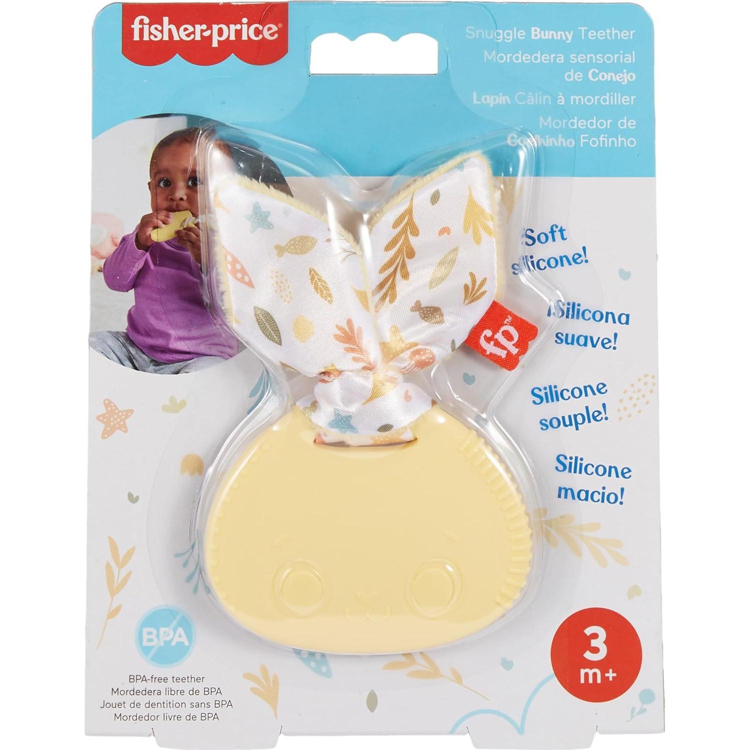 Mordedor Conejito Snuggle Fisher-Price Libre de BPA 1 Unidad