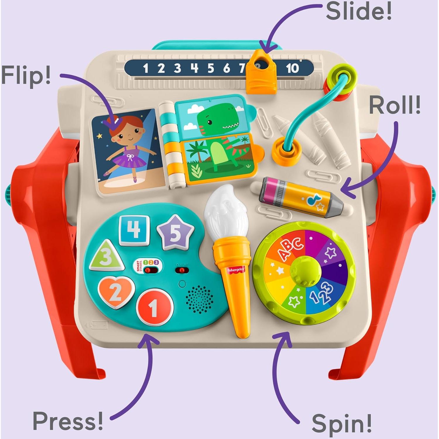 Mesa de Actividades 4 en 1 Fisher-Price Ríe y Aprende 1.85 kg