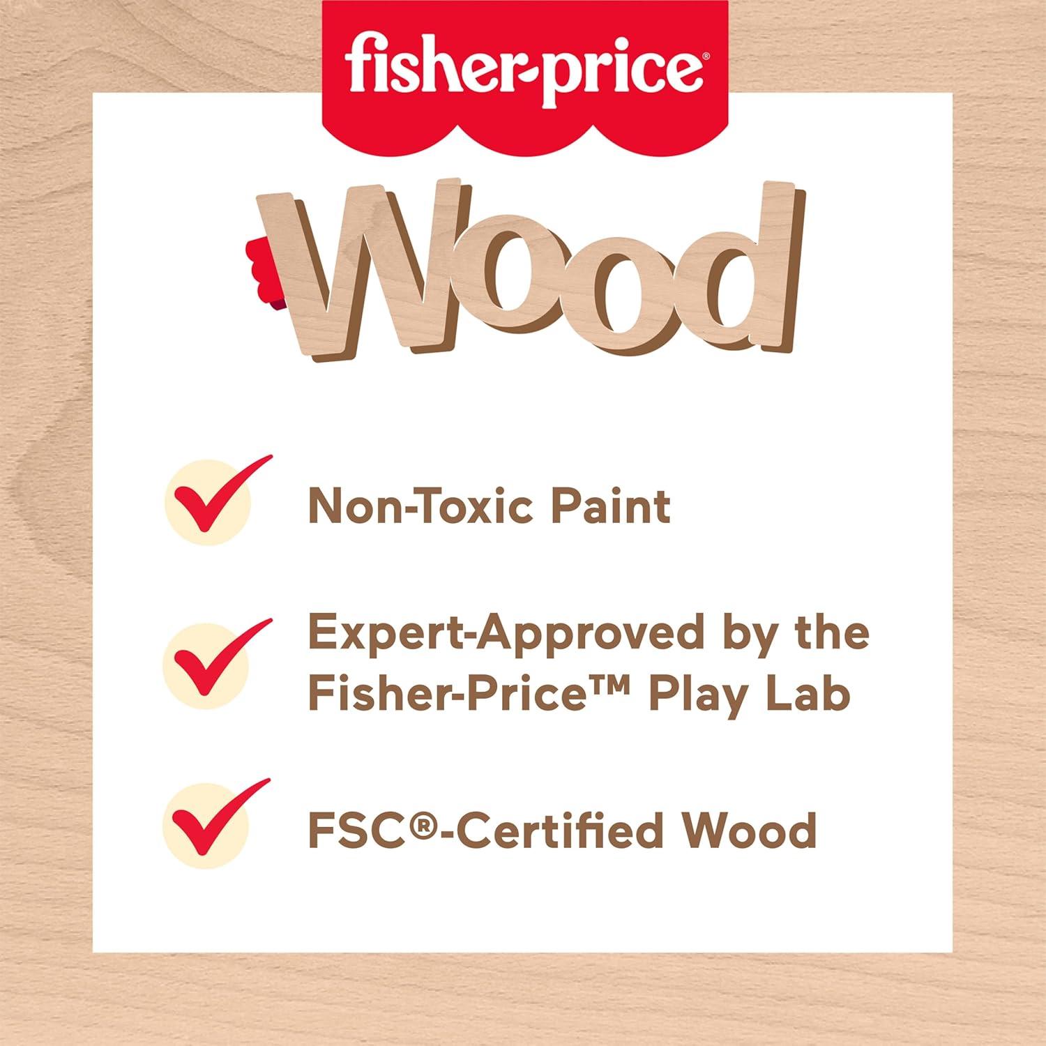 Bloques de Rompecabezas de Madera Fisher-Price 38 Piezas 3+ Años