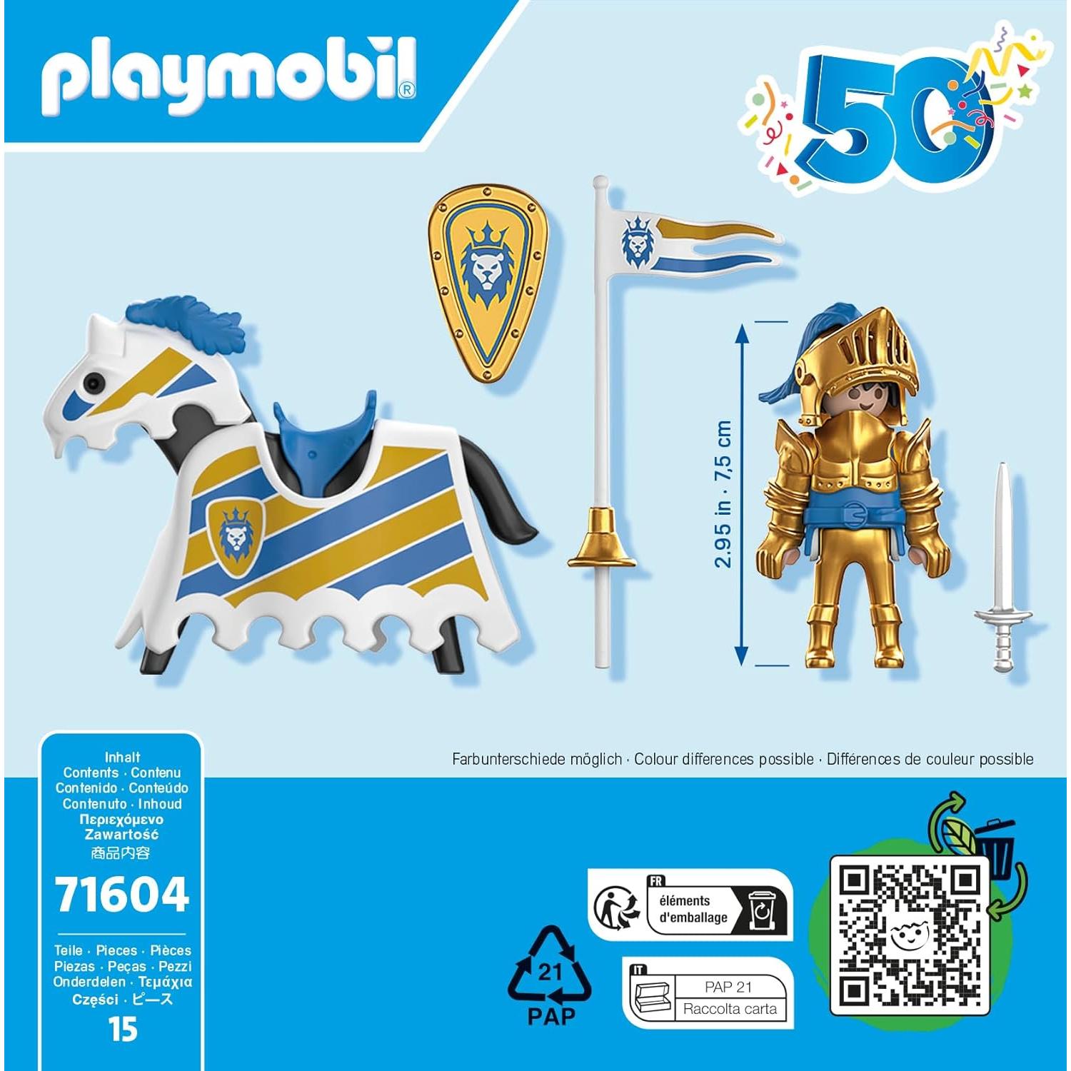 Figura de Juguete Caballero Playmobil 50 Aniversario 14cm