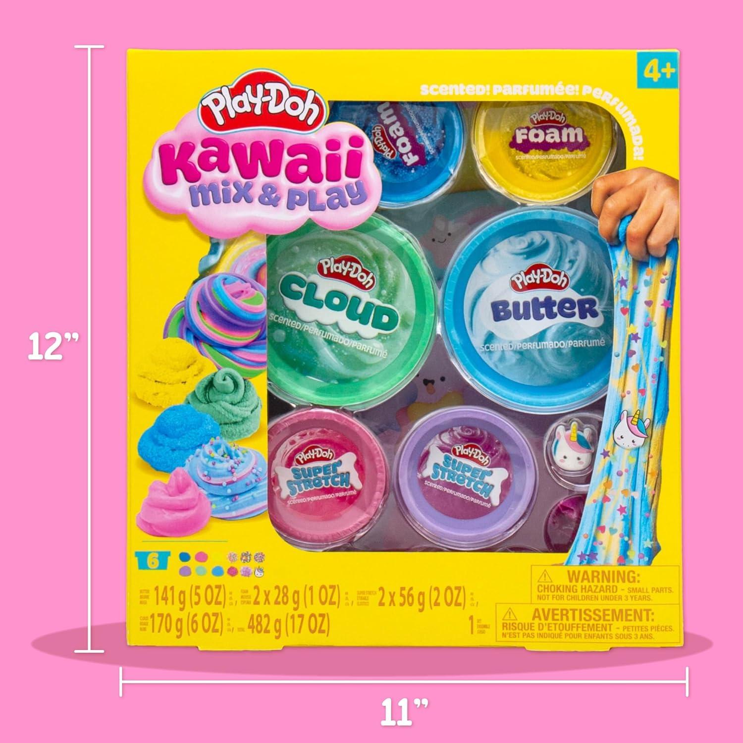 Play-Doh Kawaii Mezcla y Juego Aromatizado - 6 Latas