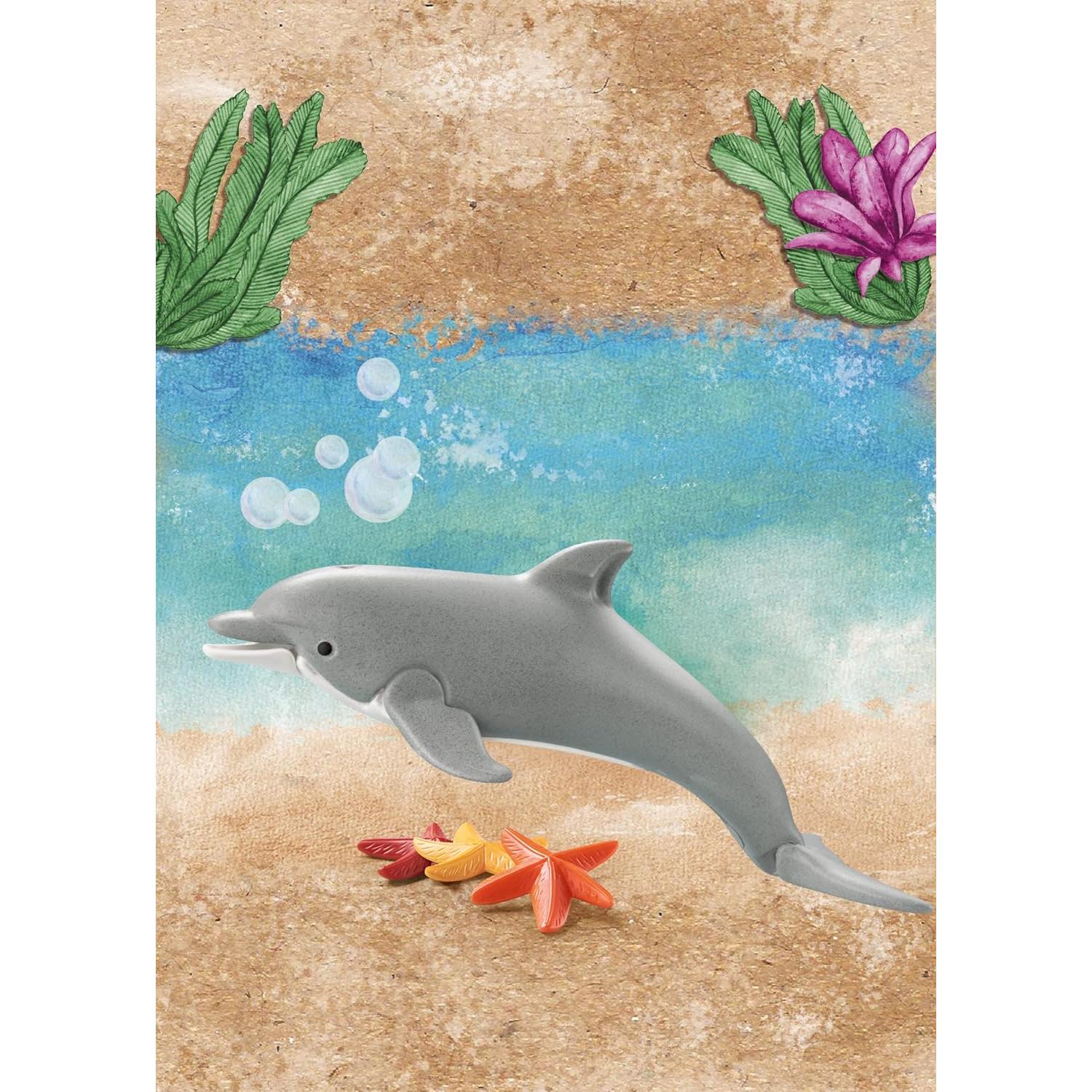 Figura de Delfín Wiltopia de Playmobil - 34g, 10.49x5.99x18.48cm