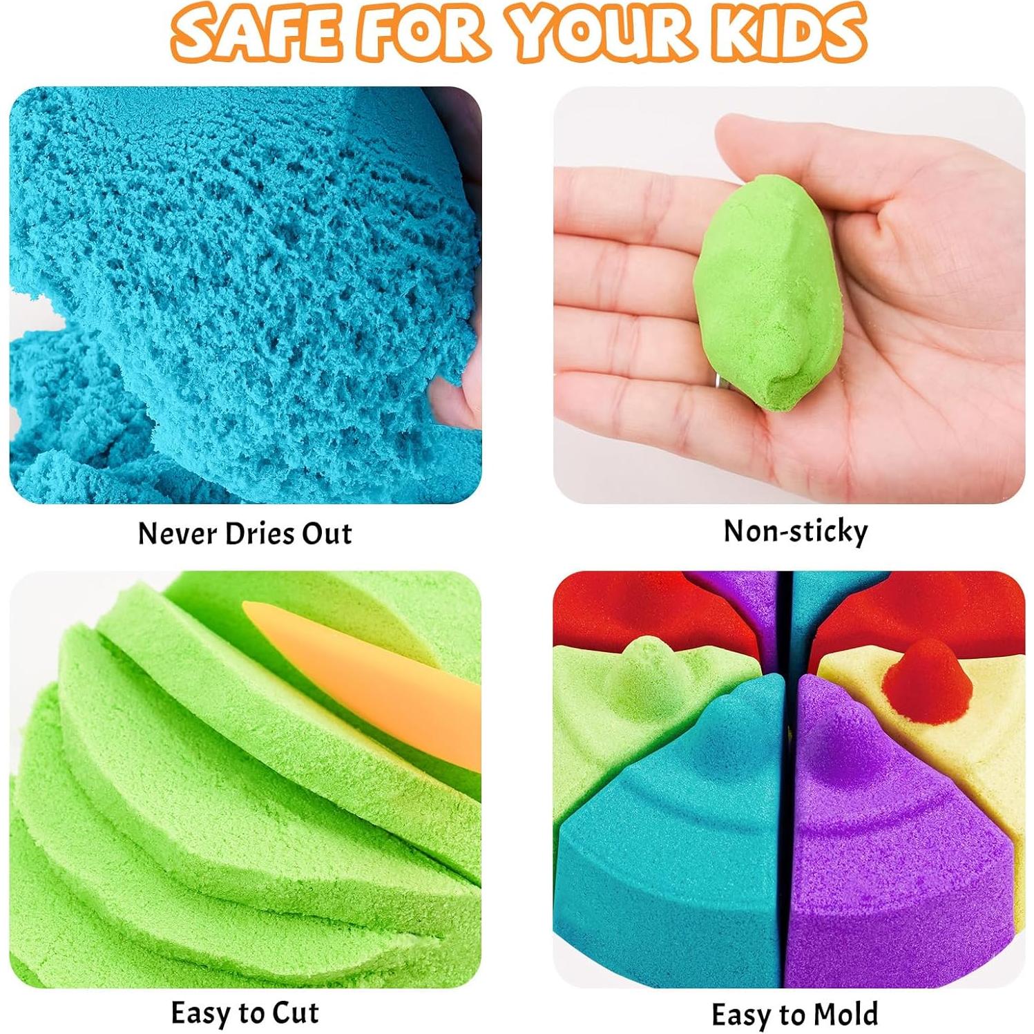 Paquete de Arena Moldeable NiToy 8.6 kg 10 Colores