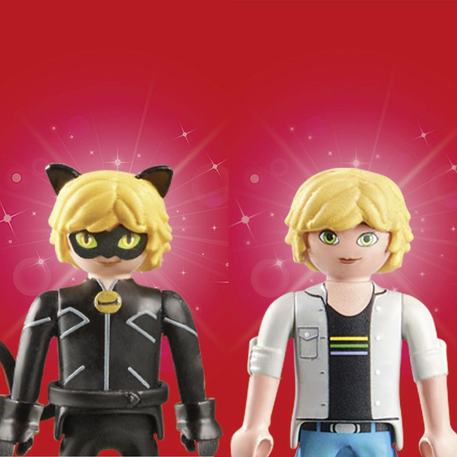 Playmobil Miraculous Adrien y Cat Noir - Juguete 4-10 años