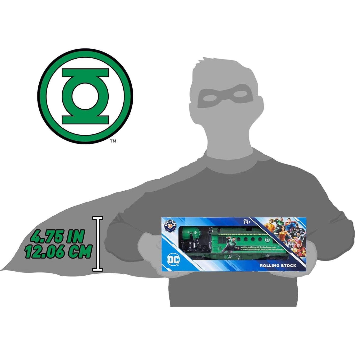 Caboose de tren O Gauge Lionel Green Lantern 27.94 cm