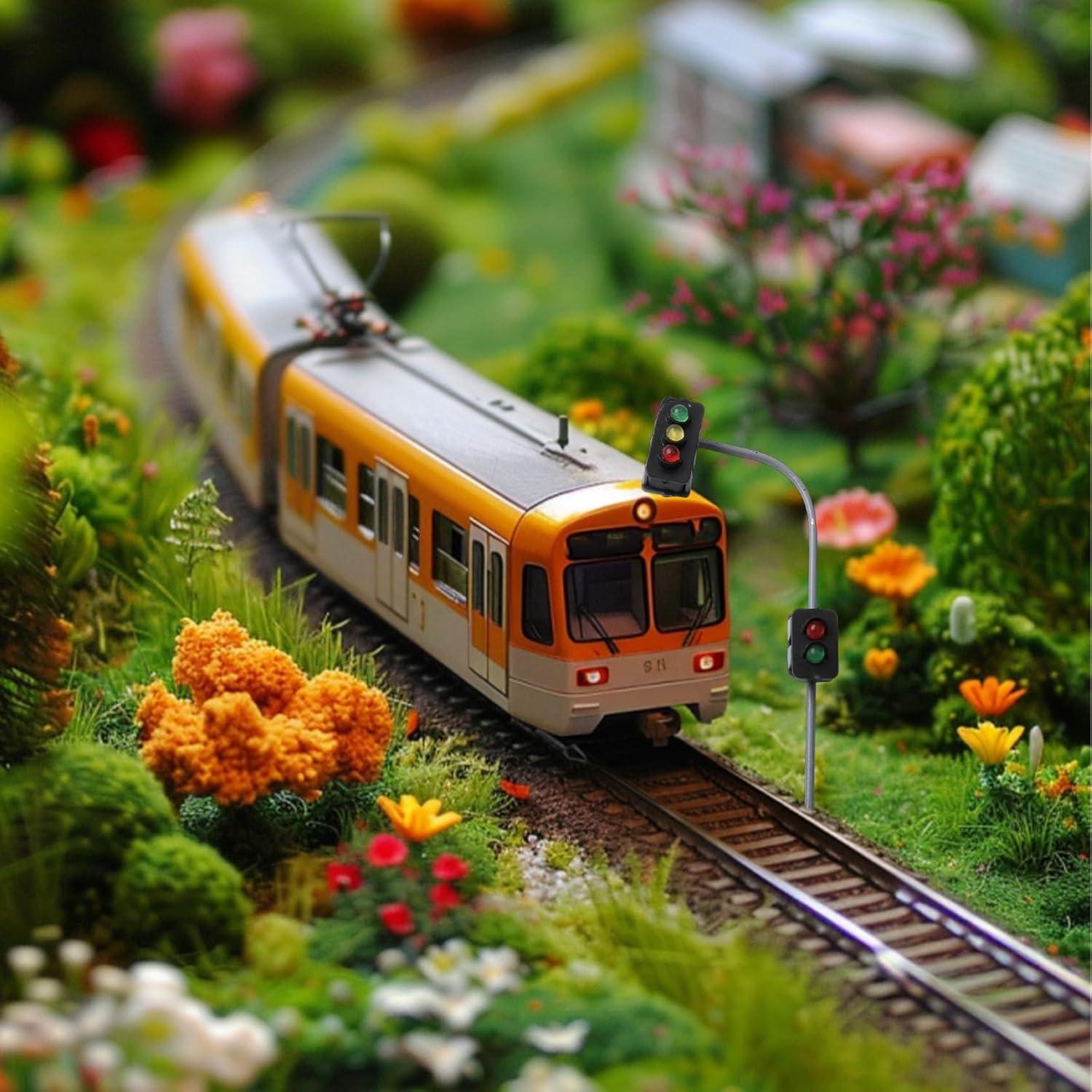 2 Semáforos LED Escala N Cloudpower 3 Luces Verde-Amarillo-Rojo