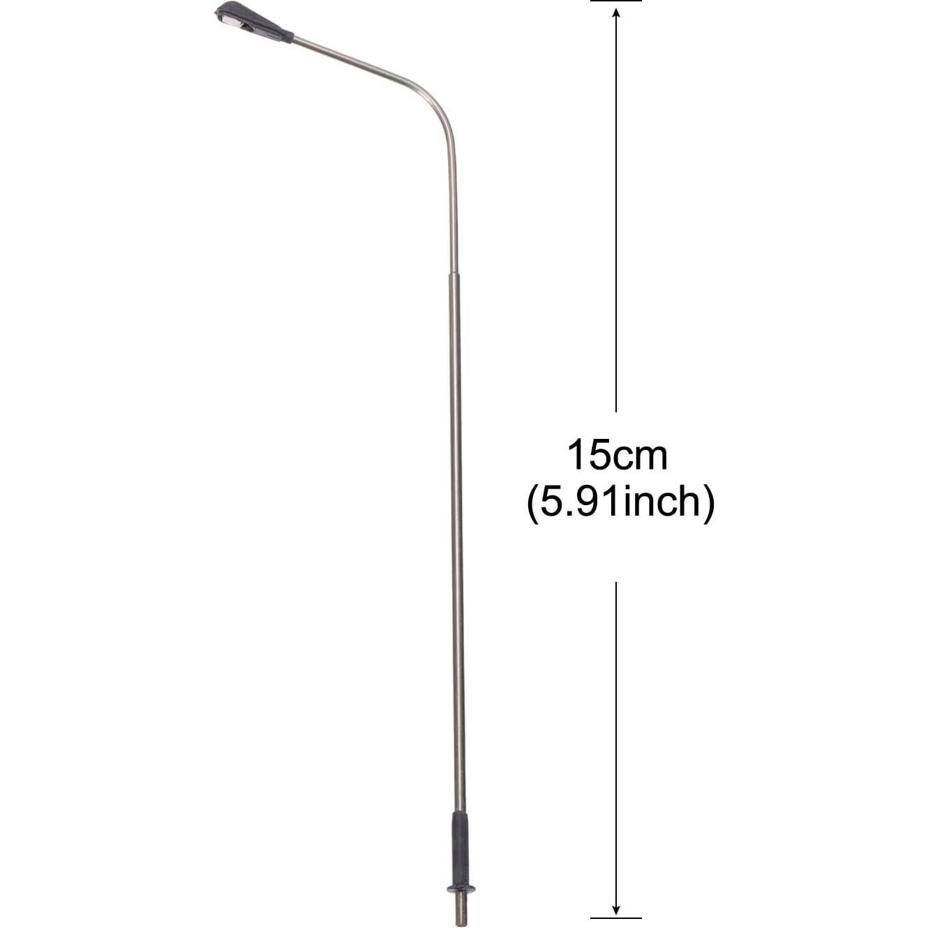 Lámpara de Poste LED MECCANIXITY 15cm 1/75 Escala Paquete de 4