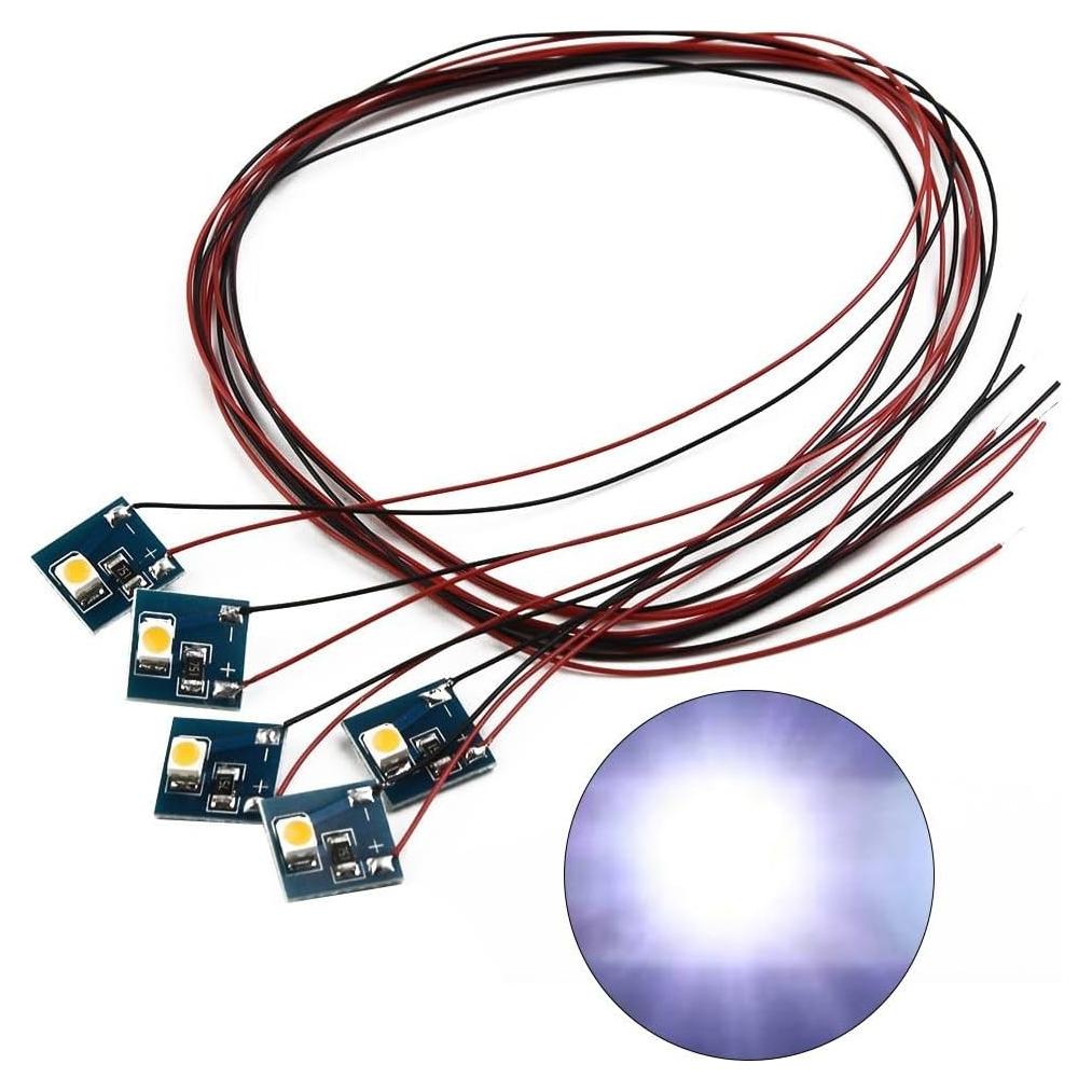 5 LEDs SMD 12V Pre-cableados para Iluminación de Edificios Modelo