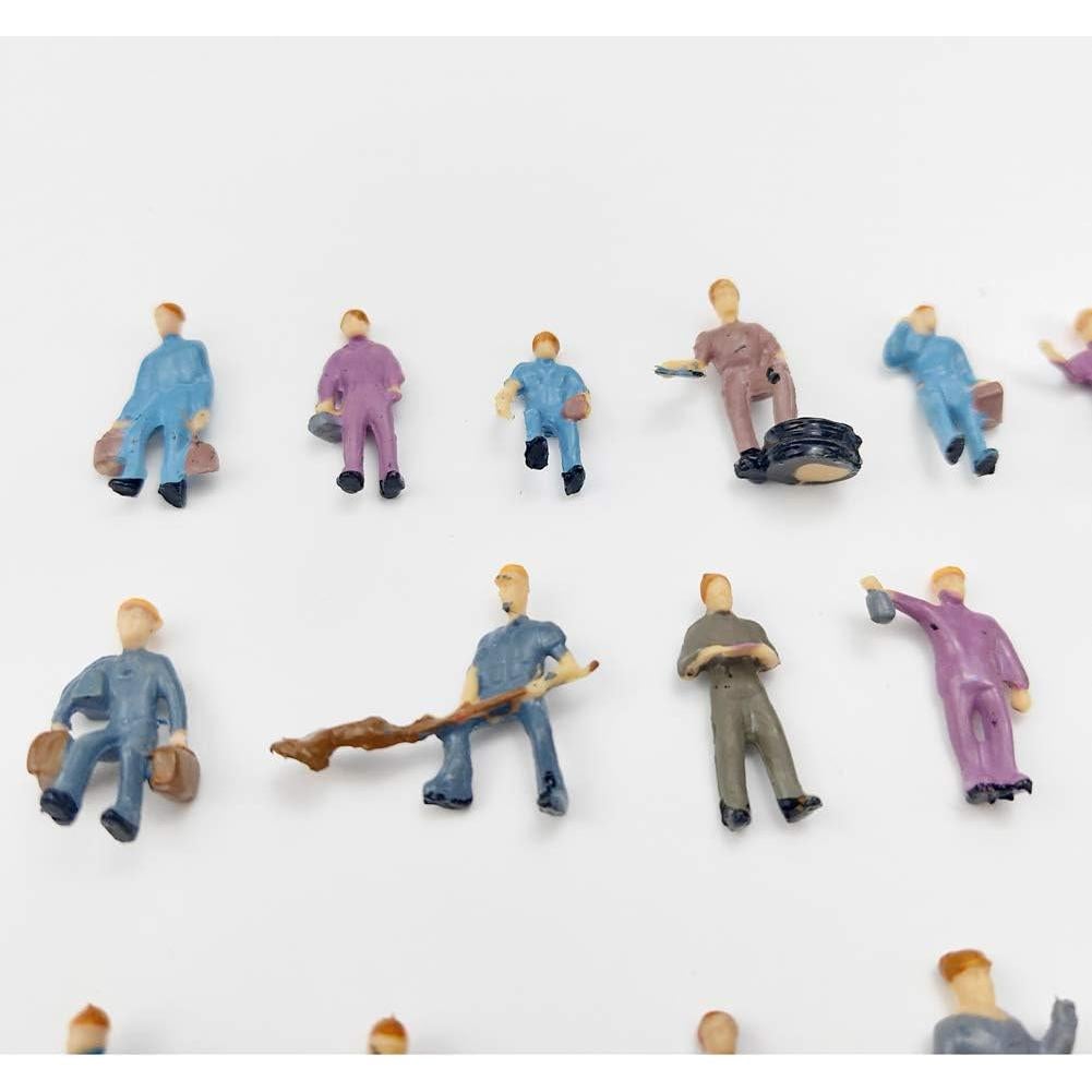 Figuras de Personas de Tren 1:87 CWBPING - 26 Piezas