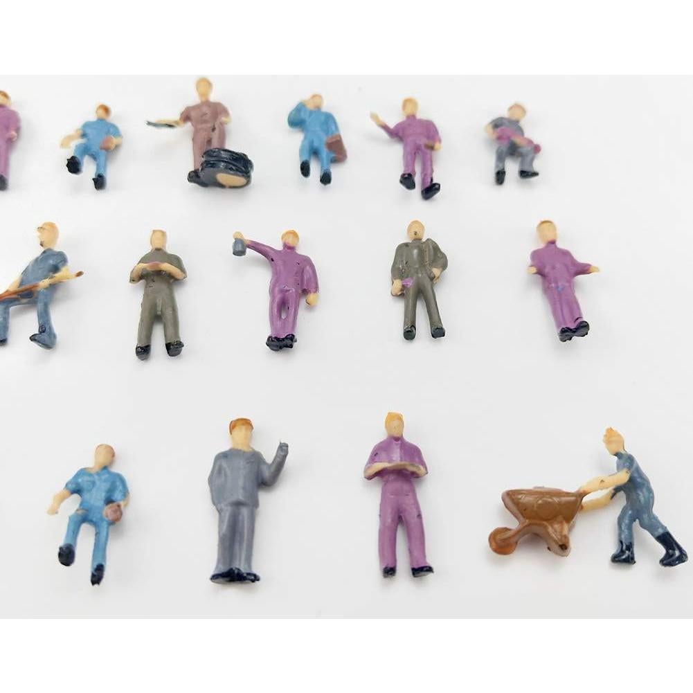 Figuras de Personas de Tren 1:87 CWBPING - 26 Piezas