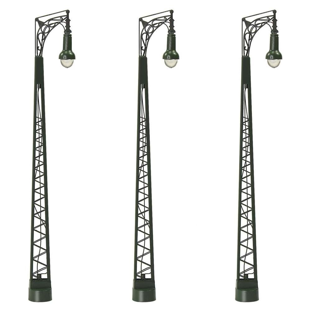 Lámparas de Calle Escala HO Evemodel LQS65 3 Piezas 11.7cm