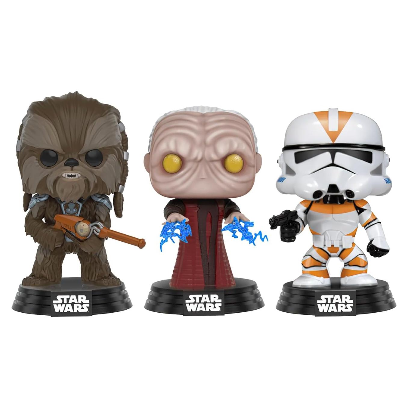 Set 3 Figuras Pop! Star Wars Tarfful Clon Trooper 10 cm