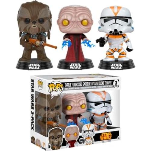 Set 3 Figuras Pop! Star Wars Tarfful Clon Trooper 10 cm
